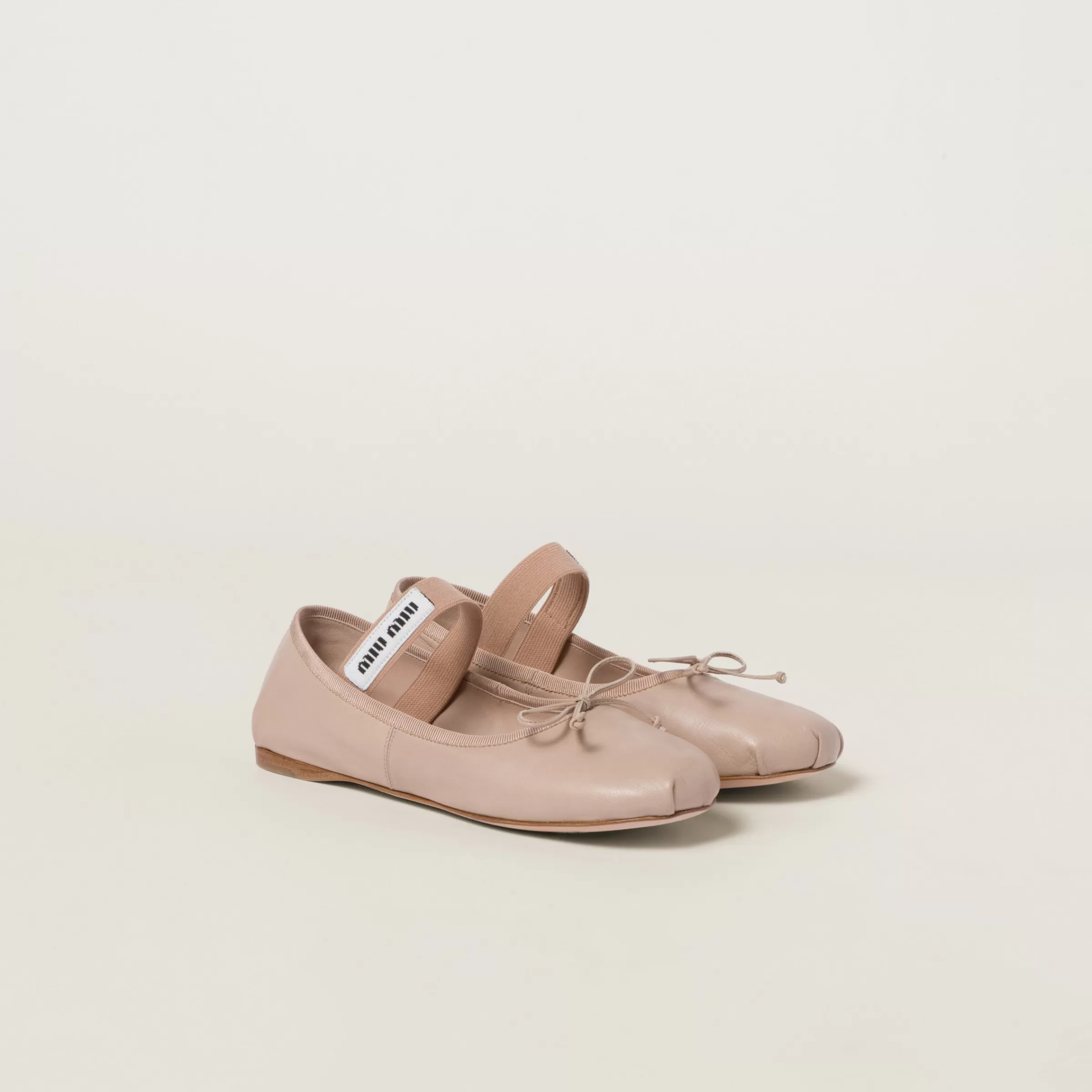 Miu Miu Ballerine in pelle Ninfea Clearance