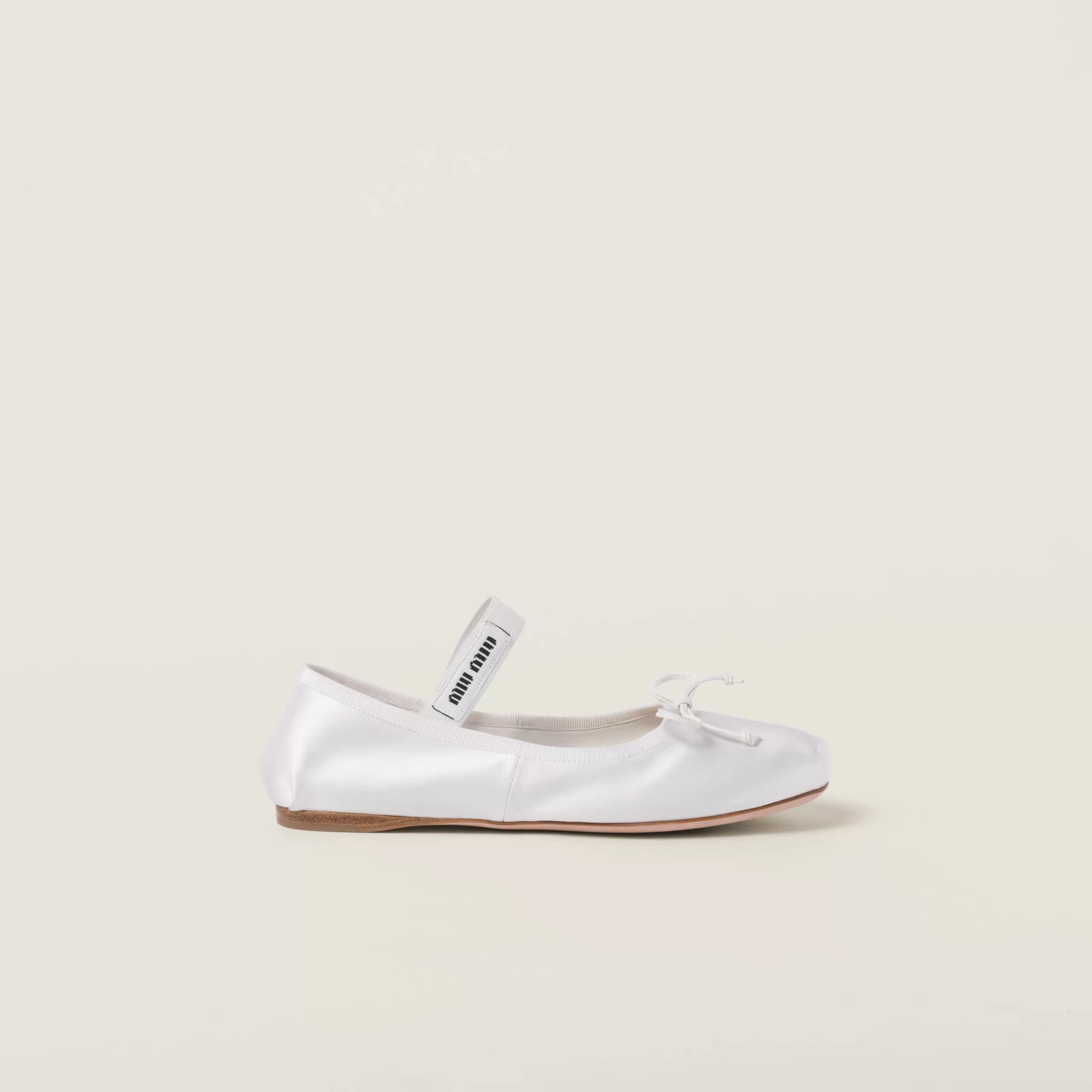 Miu Miu Ballerine in raso Bianco Best