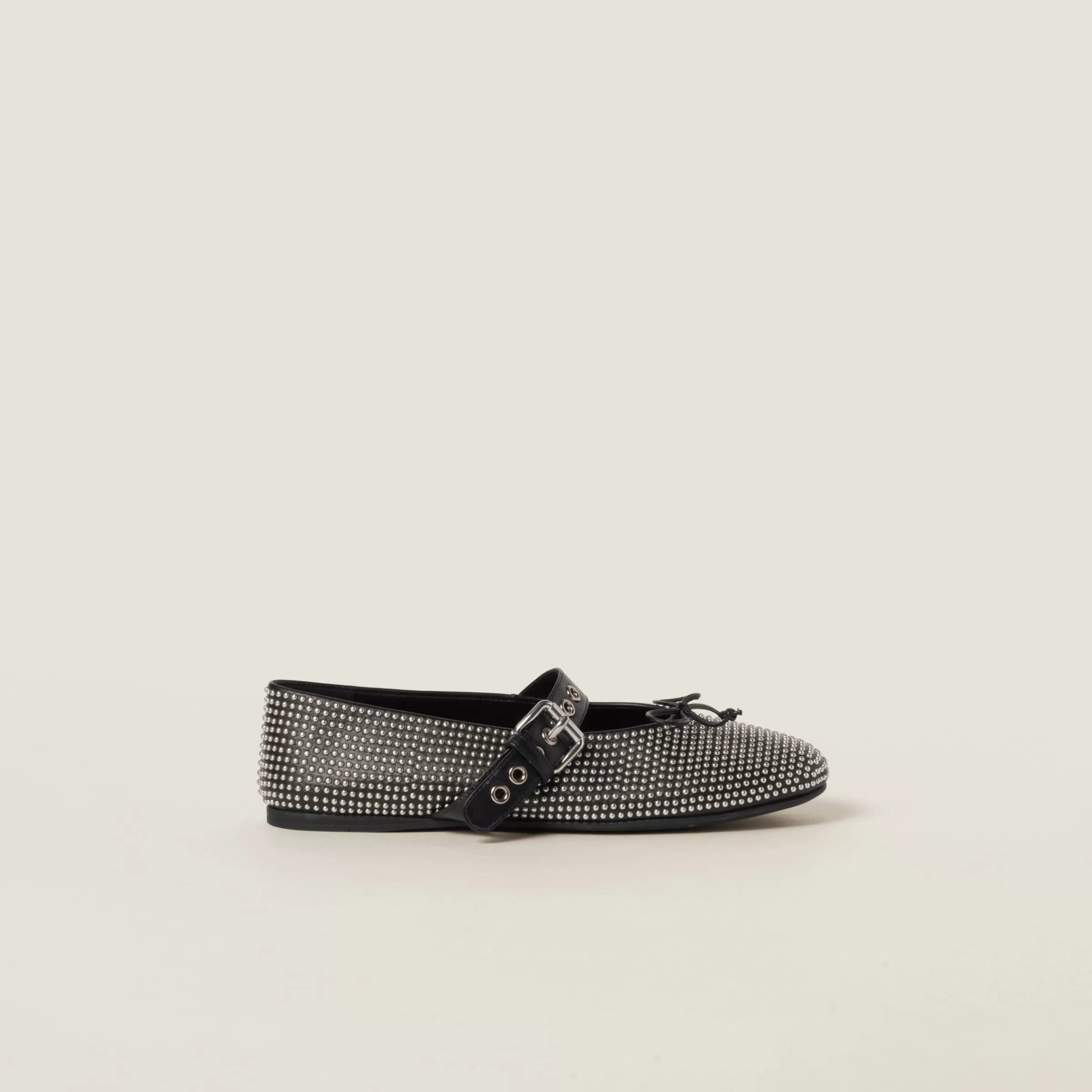 Miu Miu Ballerine in vitello Nero Best Sale