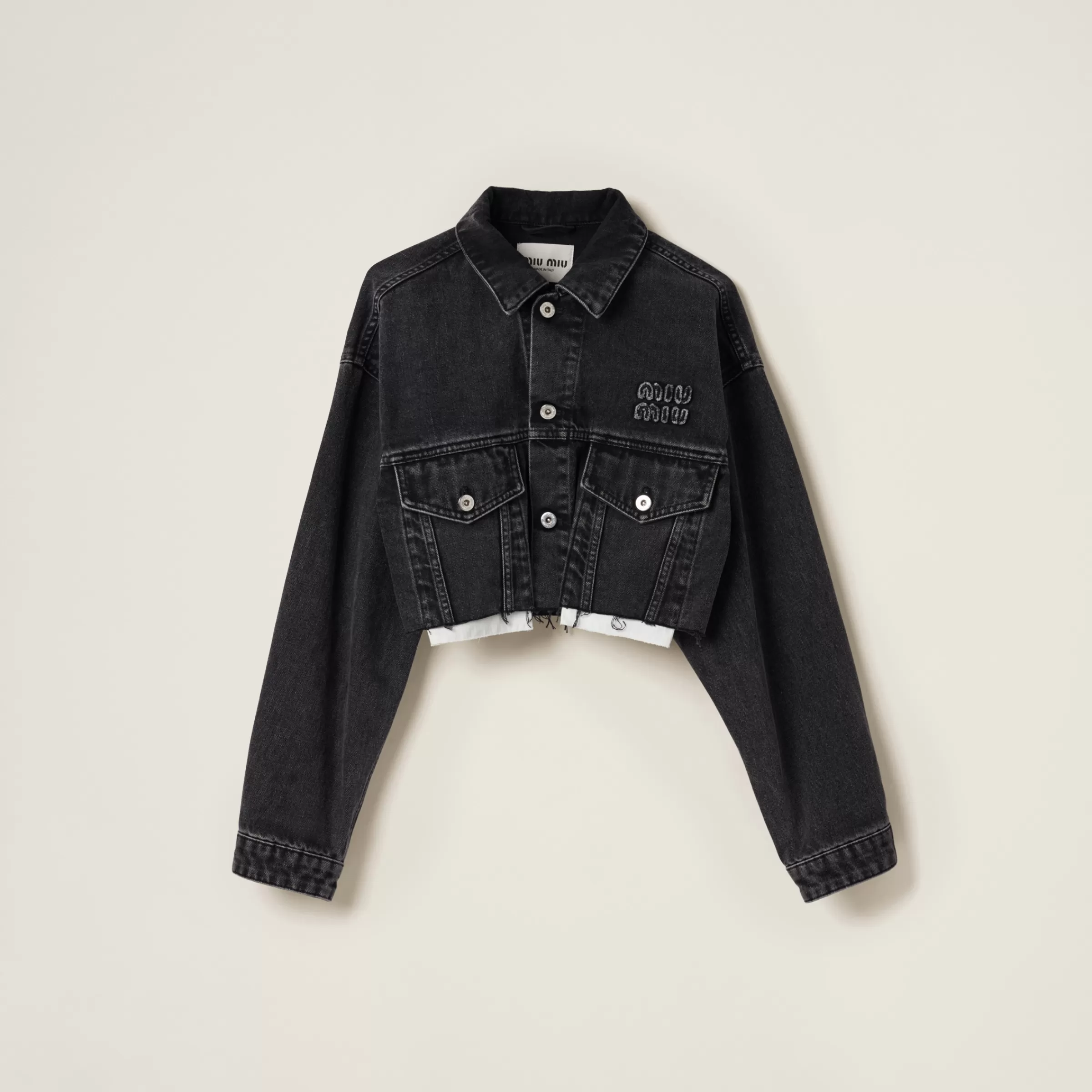 Miu Miu Blouson in black denim Nero Best