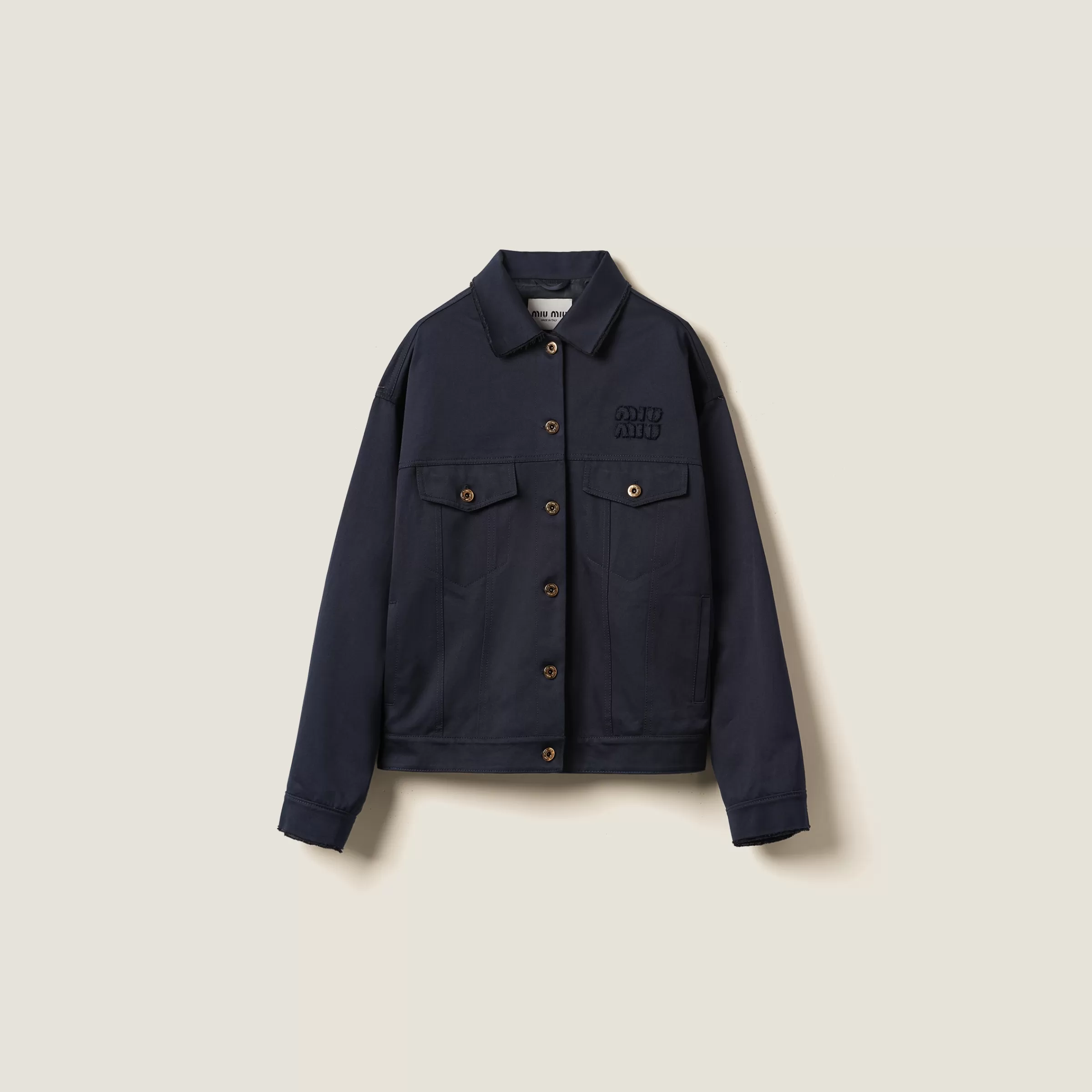 Miu Miu Blouson in Chino Blu Hot