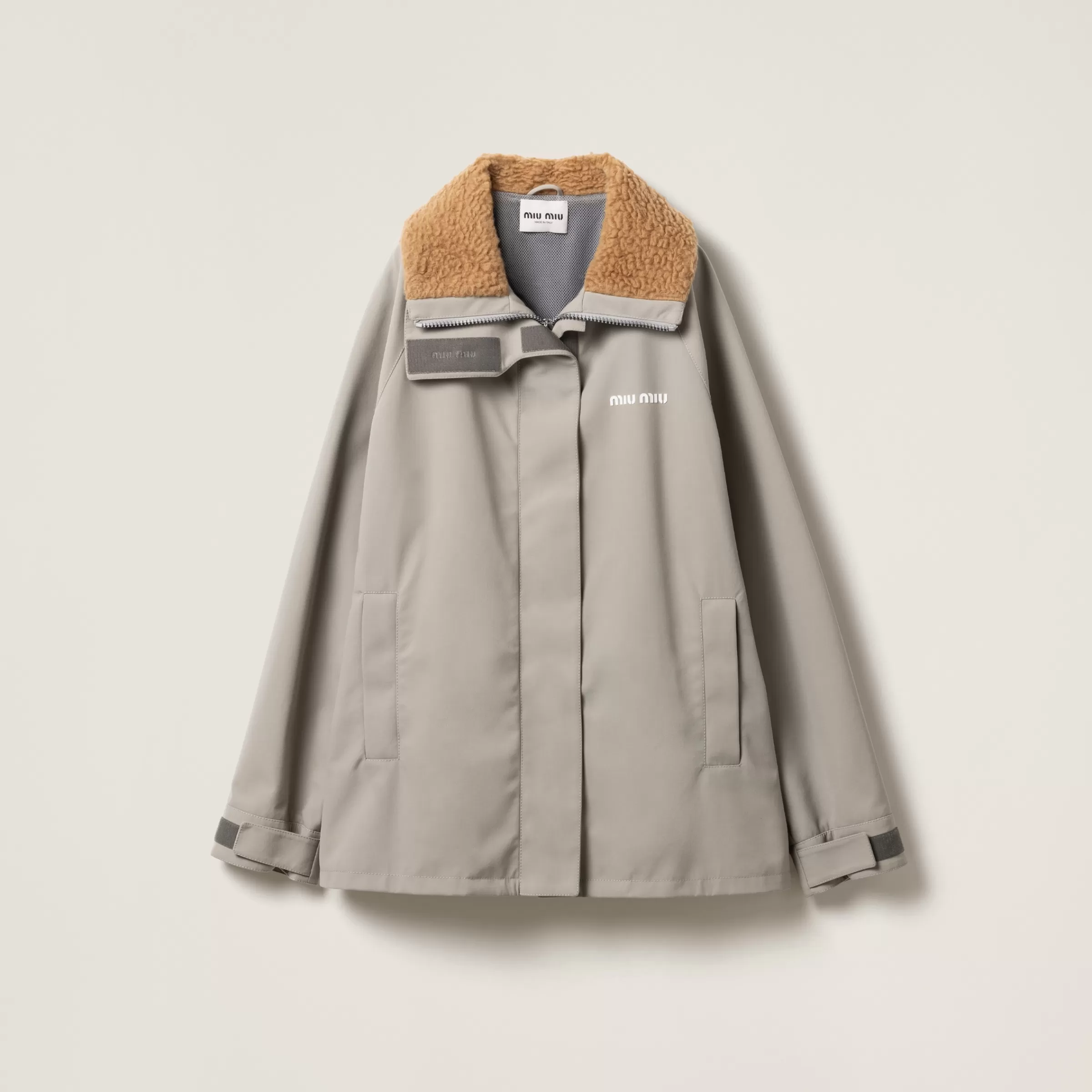 Miu Miu Blouson in cordura Acciaio Flash Sale