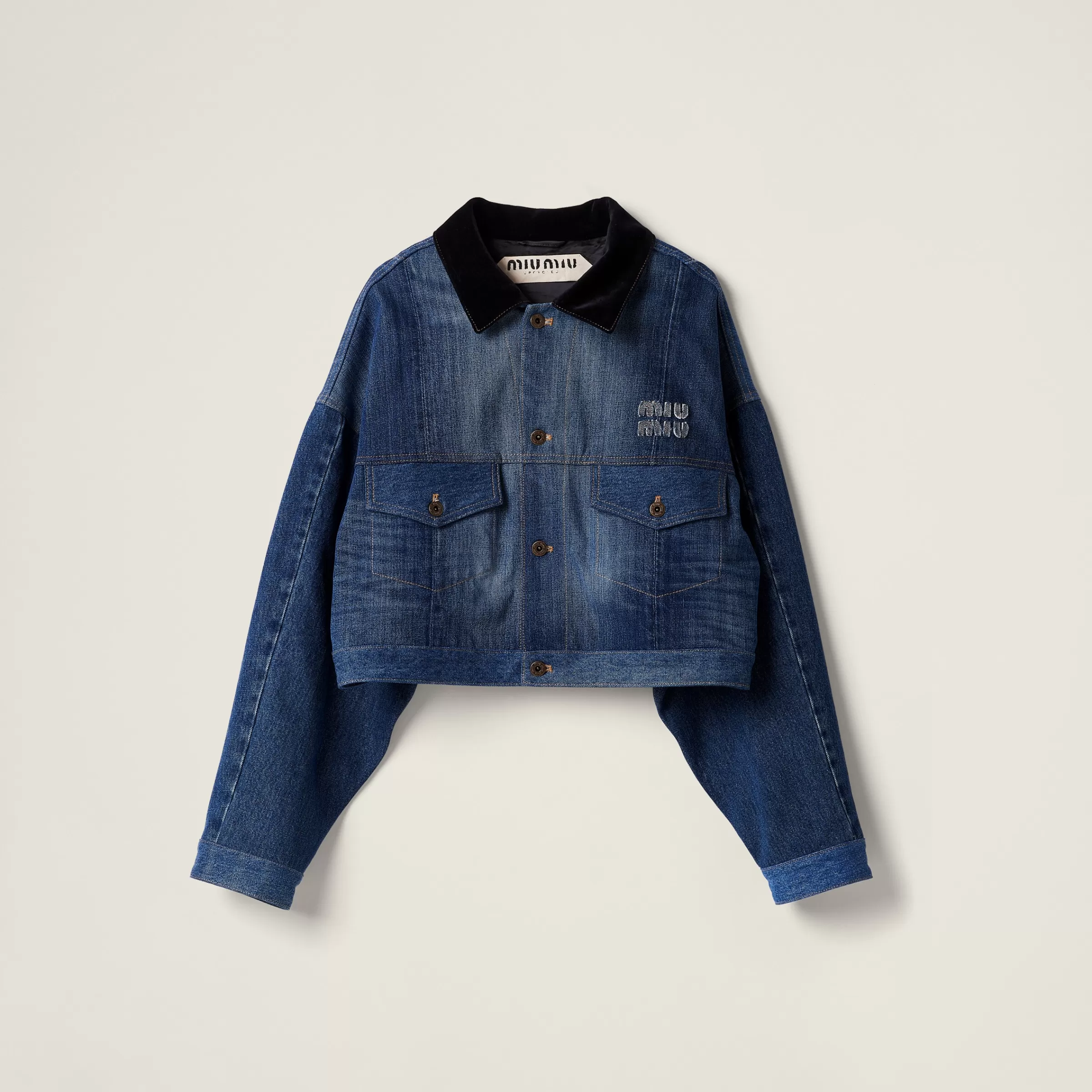 Miu Miu Blouson in denim Blu Store