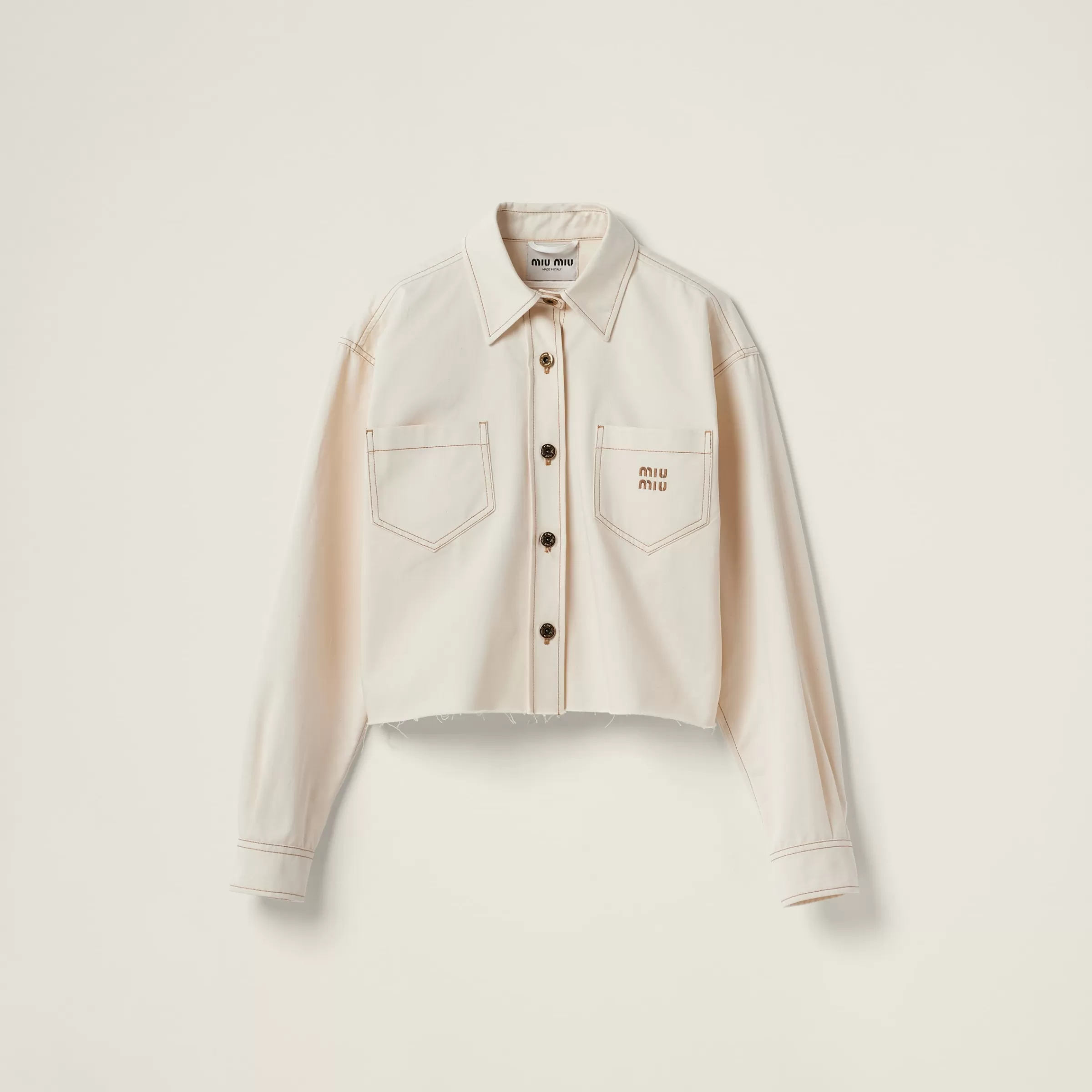 Miu Miu Blouson in denim Naturale Online