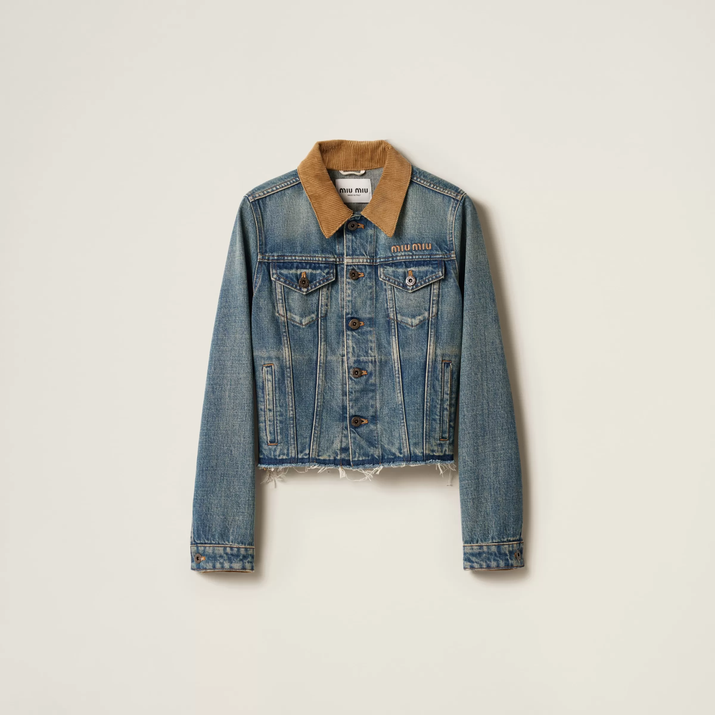 Miu Miu Blouson in denim Blu Store