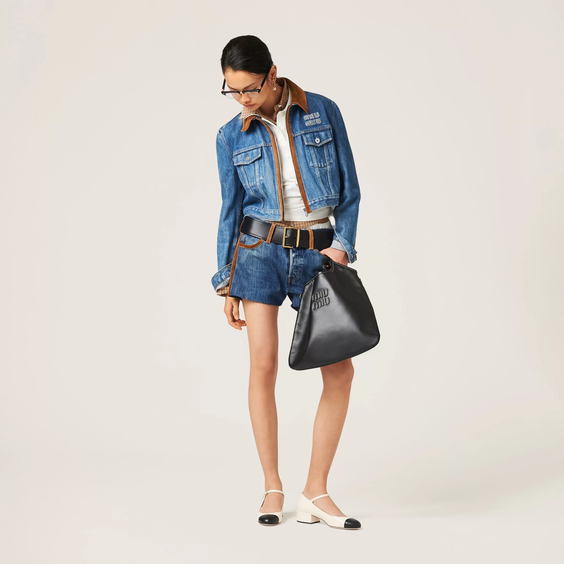 Miu Miu Blouson in denim Blu Shop