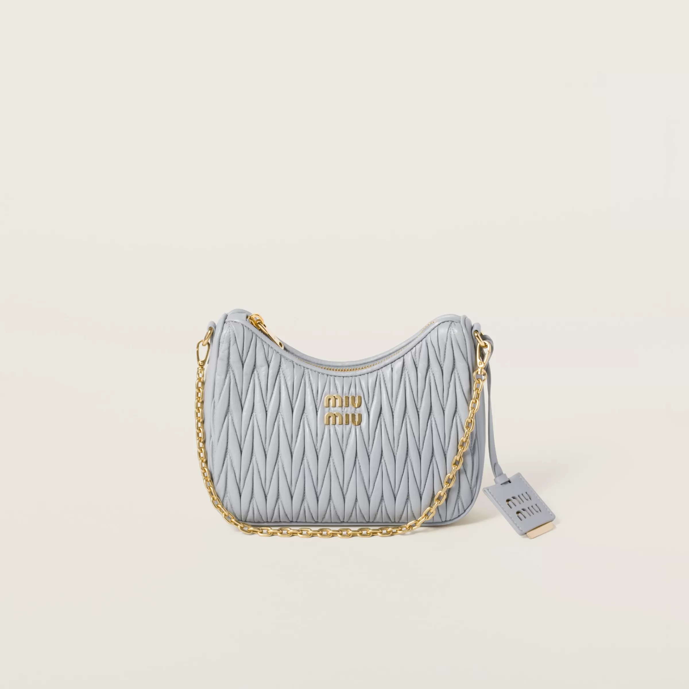 Miu Miu Borsa a spalla in nappa matelassé Fiordaliso Flash Sale