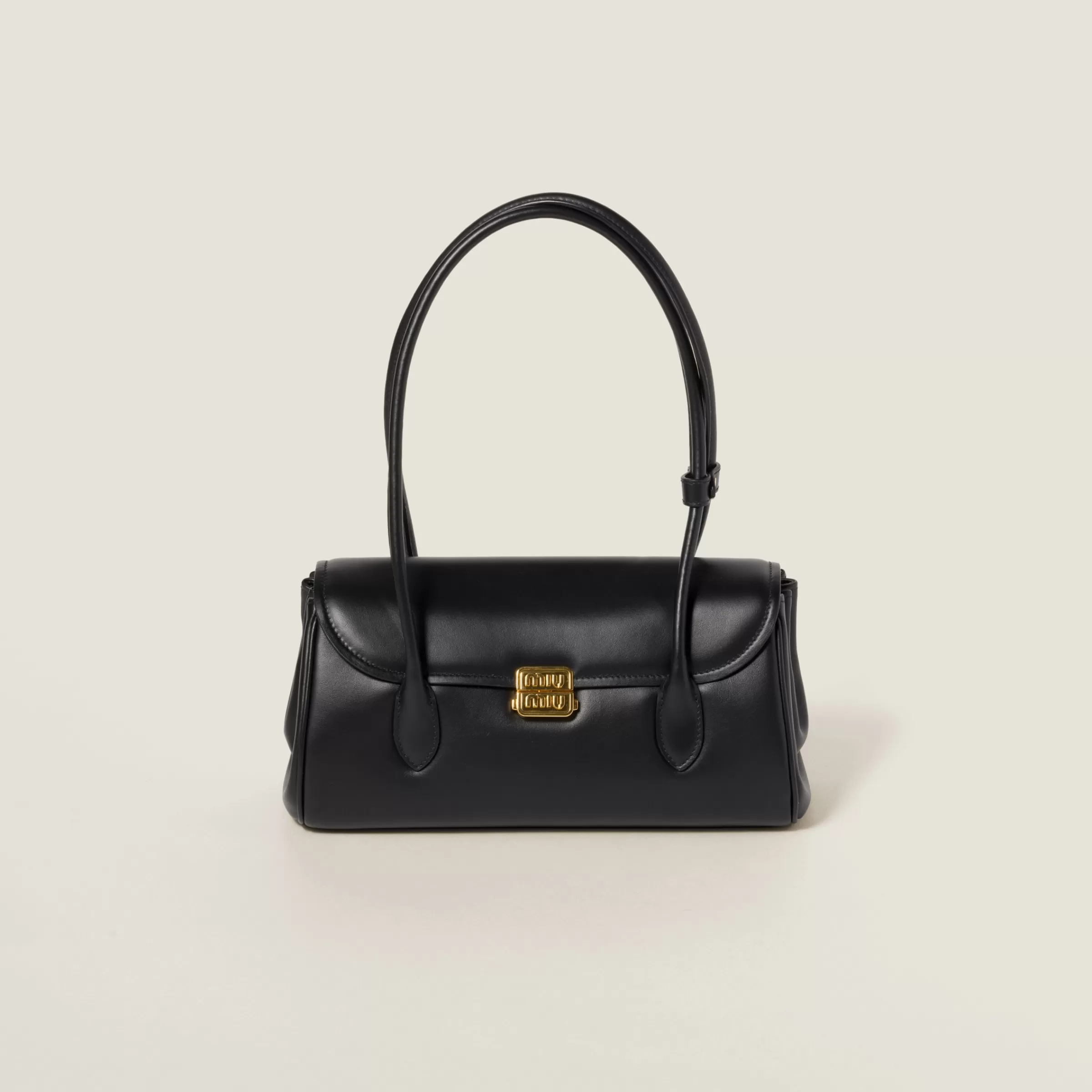 Miu Miu Borsa a spalla in pelle Nero Discount