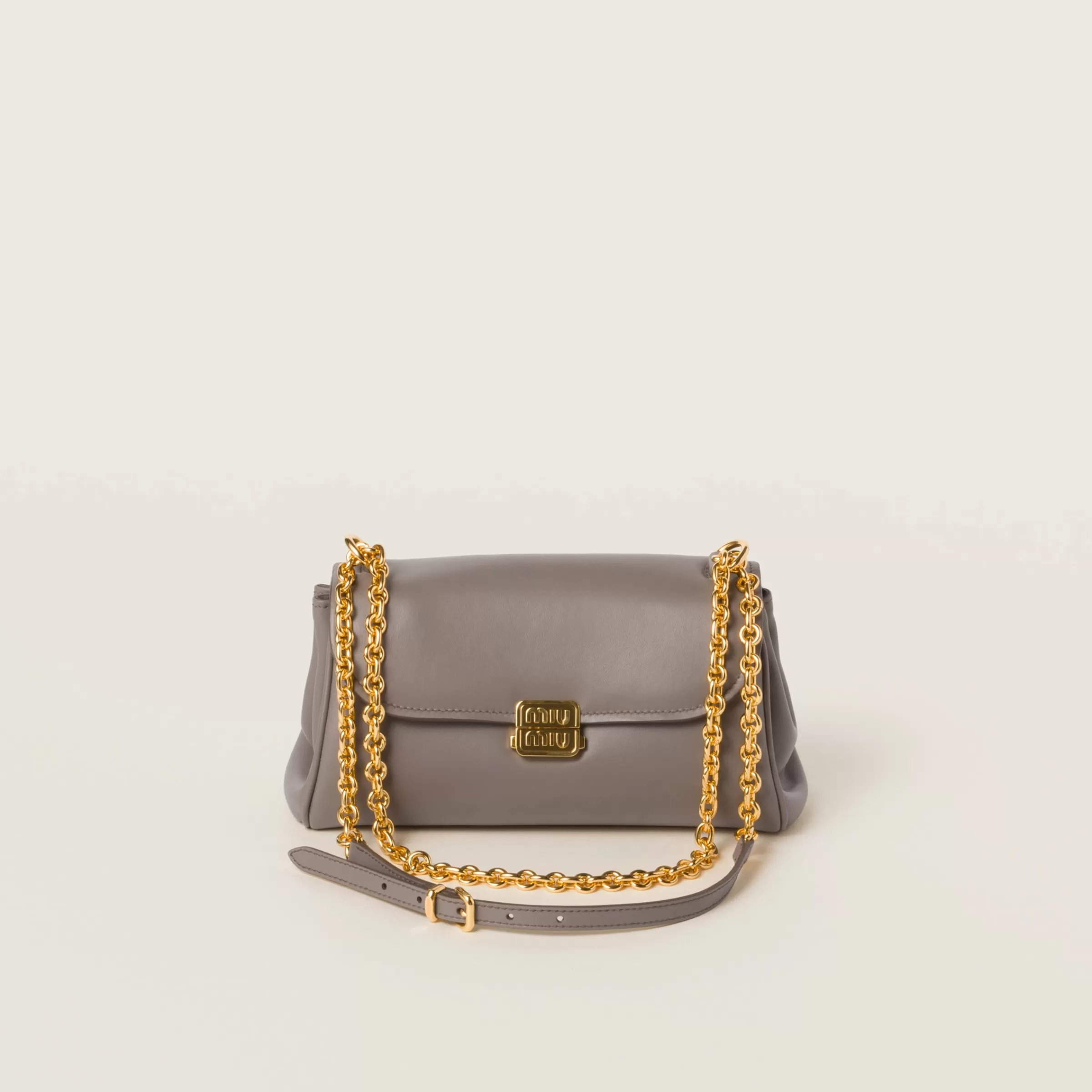 Miu Miu Borsa a tracolla in pelle Argilla Cheap