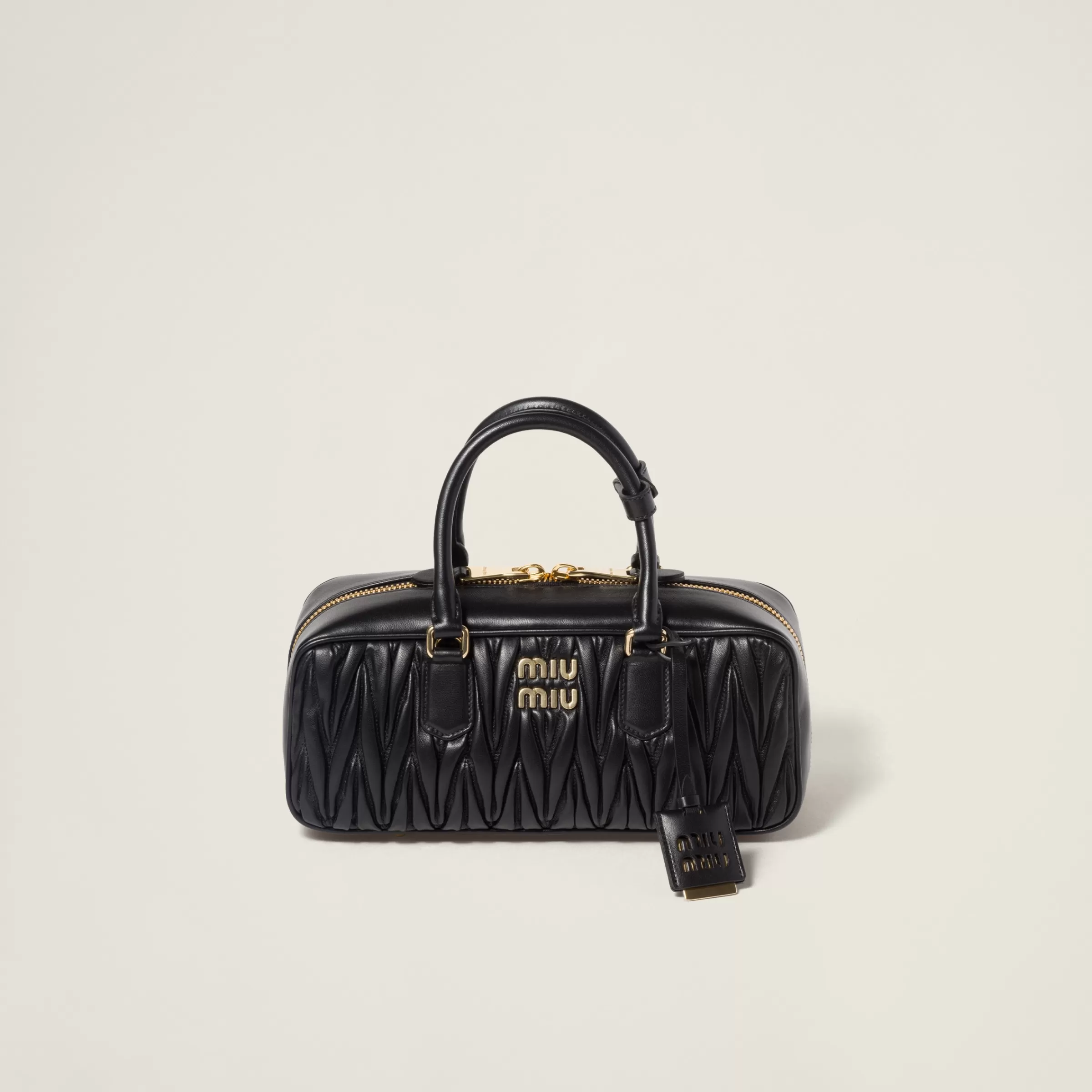 Miu Miu Borsa Arcadie in nappa matelassé Nero New