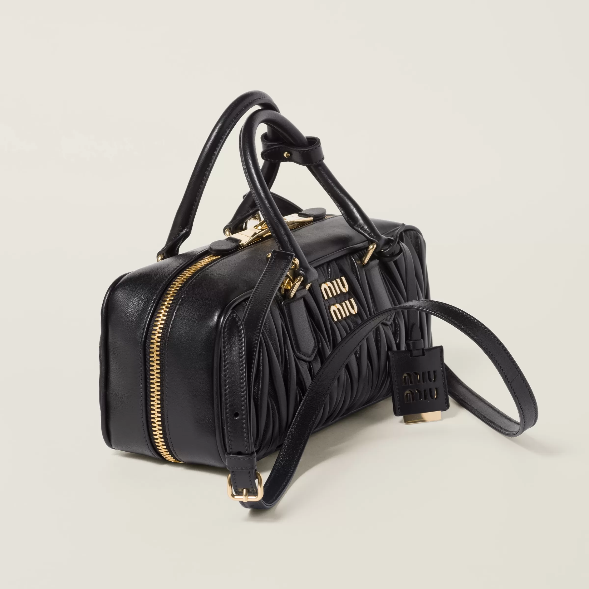 Miu Miu Borsa Arcadie in nappa matelassé Nero New