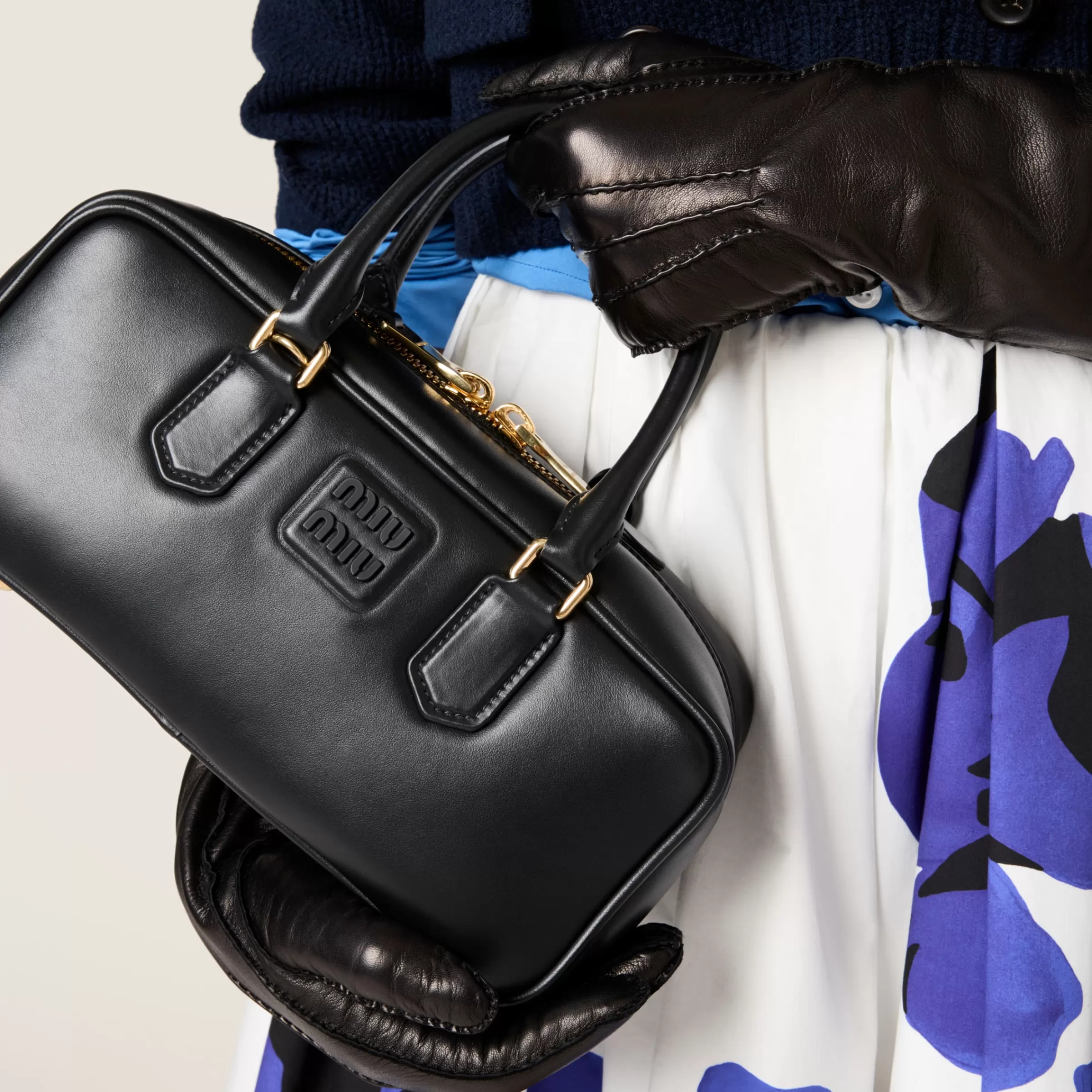 Miu Miu Borsa Arcadie in pelle Nero Online