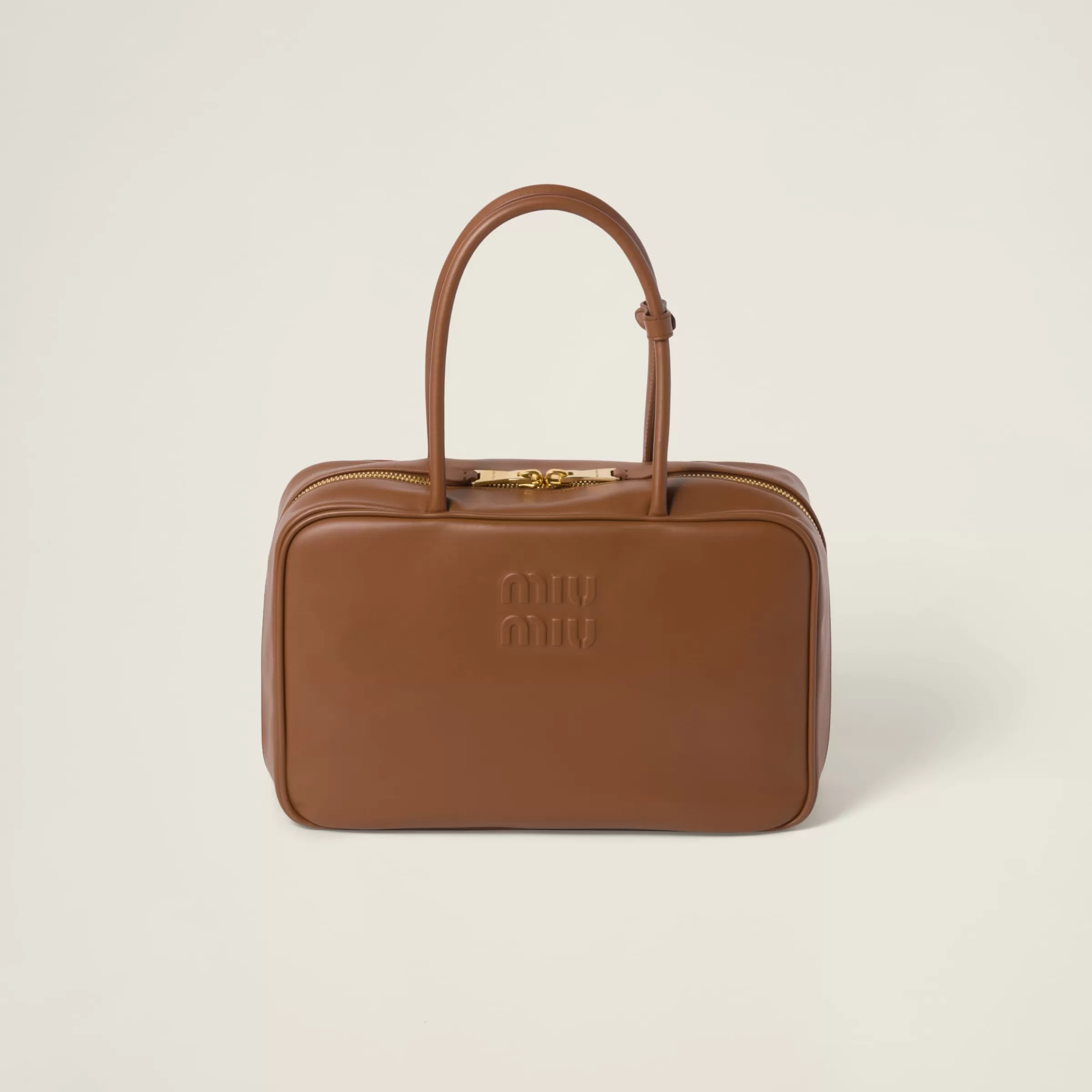 Miu Miu Borsa Beau in pelle Cognac Hot