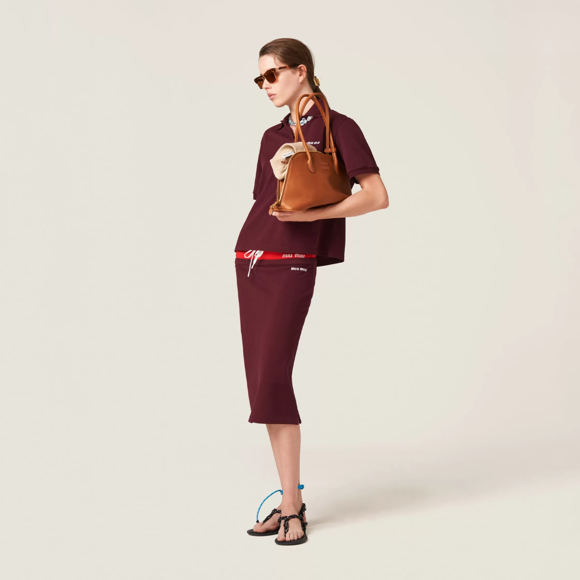 Miu Miu Borsa in pelle Cognac Fashion