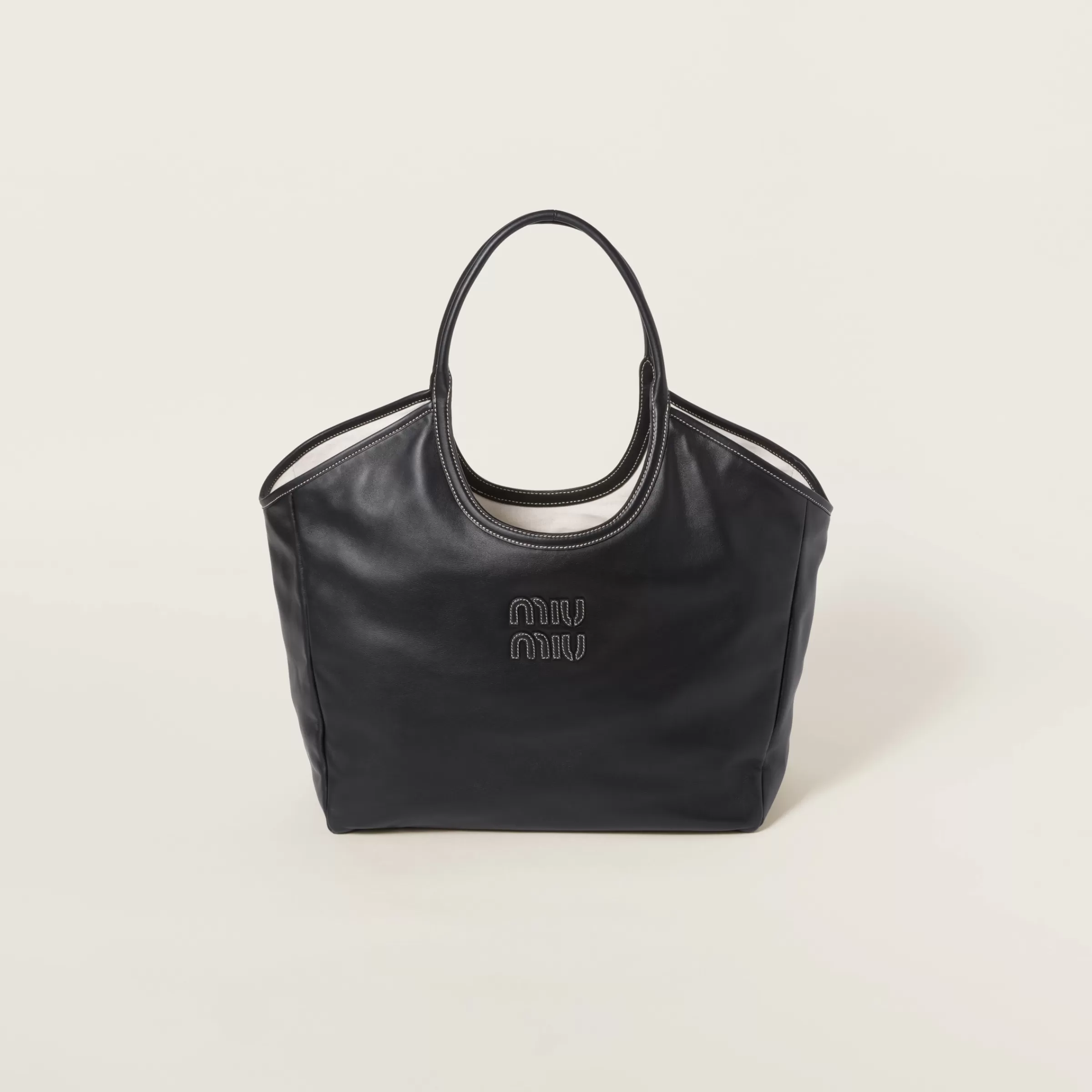 Miu Miu Borsa Ivy in pelle Nero Outlet