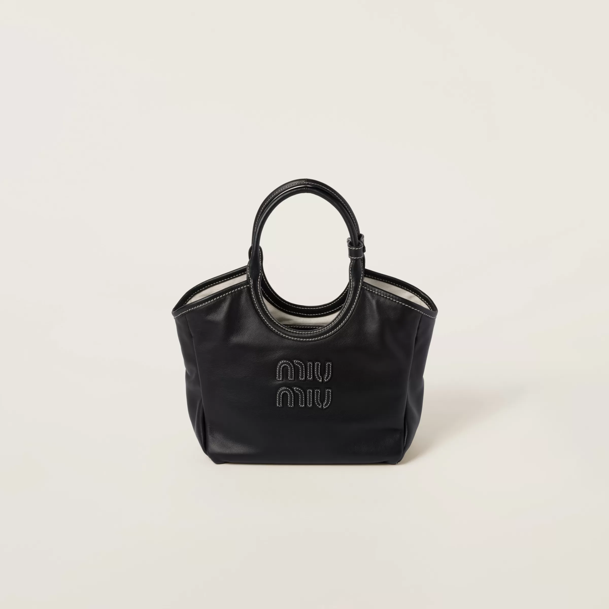 Miu Miu Borsa IVY in pelle Nero Cheap