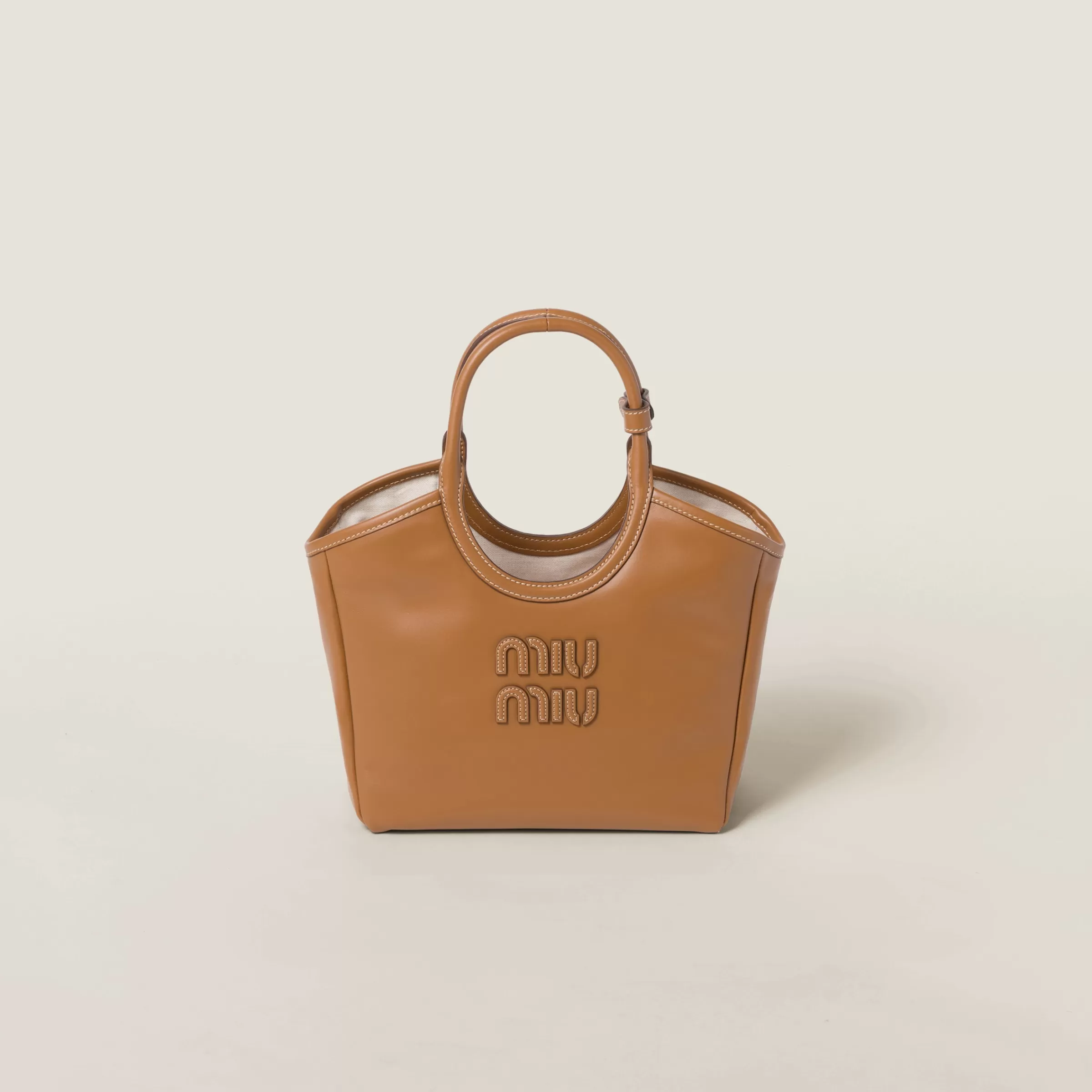 Miu Miu Borsa IVY in pelle Cognac Best Sale