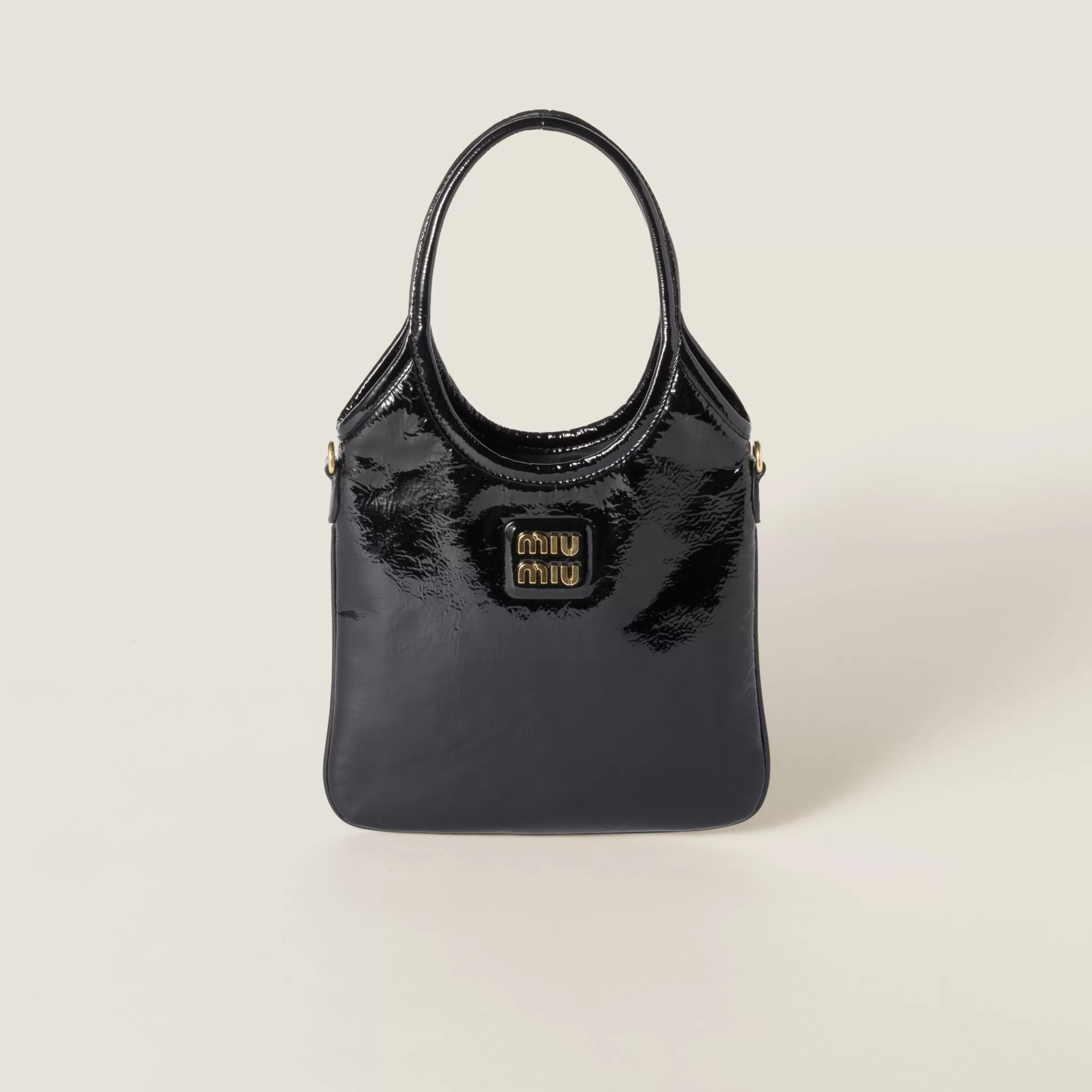 Miu Miu Borsa IVY in vernice naplak Nero Shop