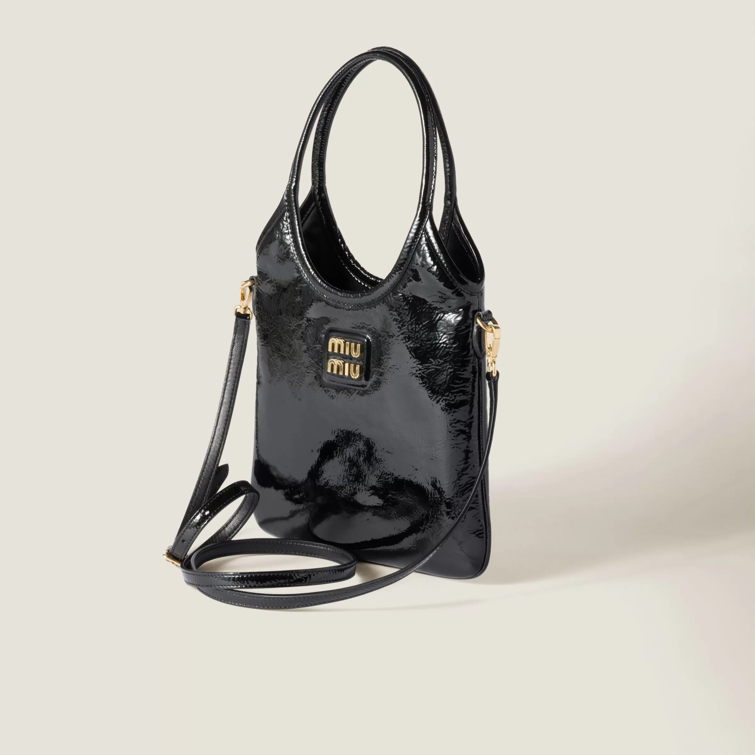 Miu Miu Borsa IVY in vernice naplak Nero Shop