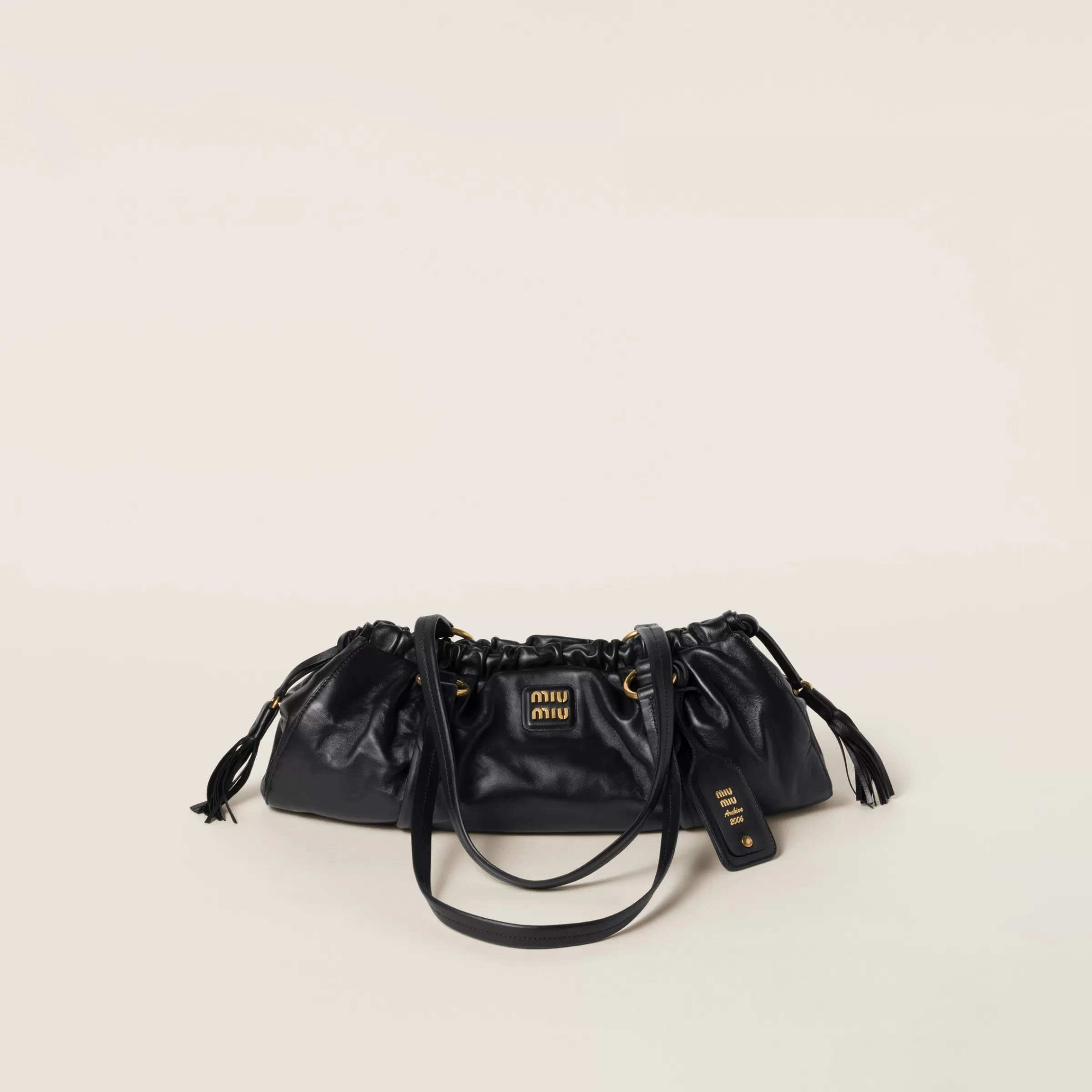 Miu Miu Borsa Joie in nappa Nero Cheap