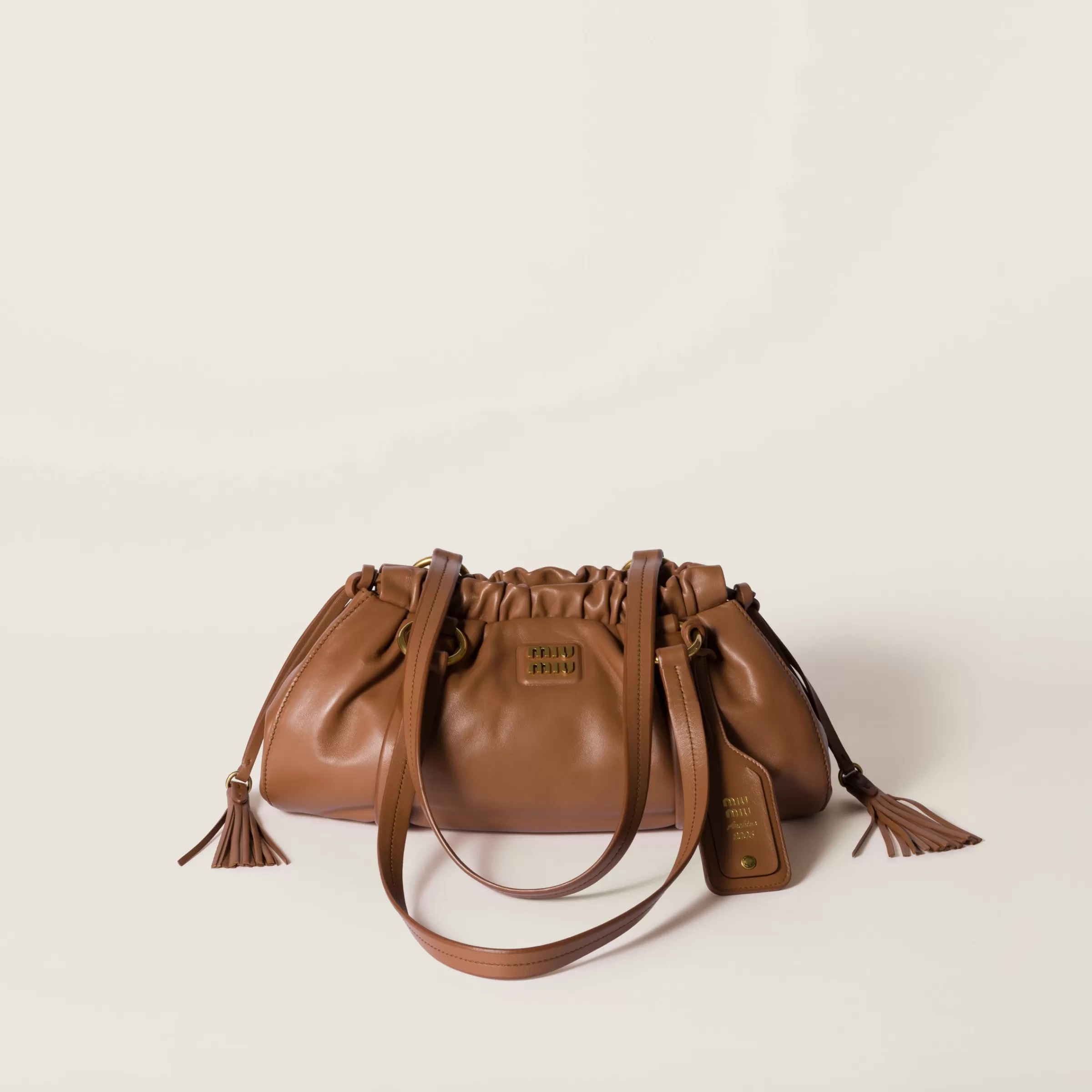 Miu Miu Borsa Joie in nappa Cognac Online