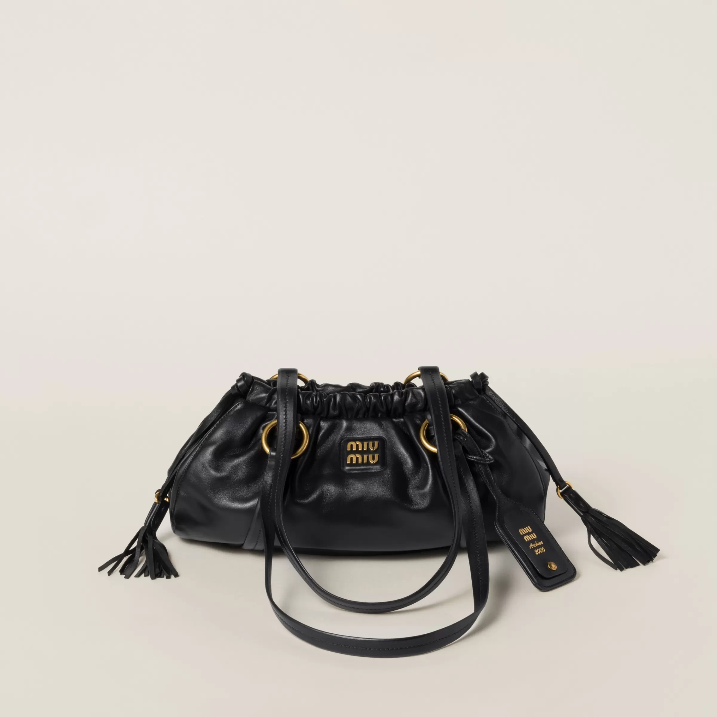 Miu Miu Borsa Joie in nappa Nero Online