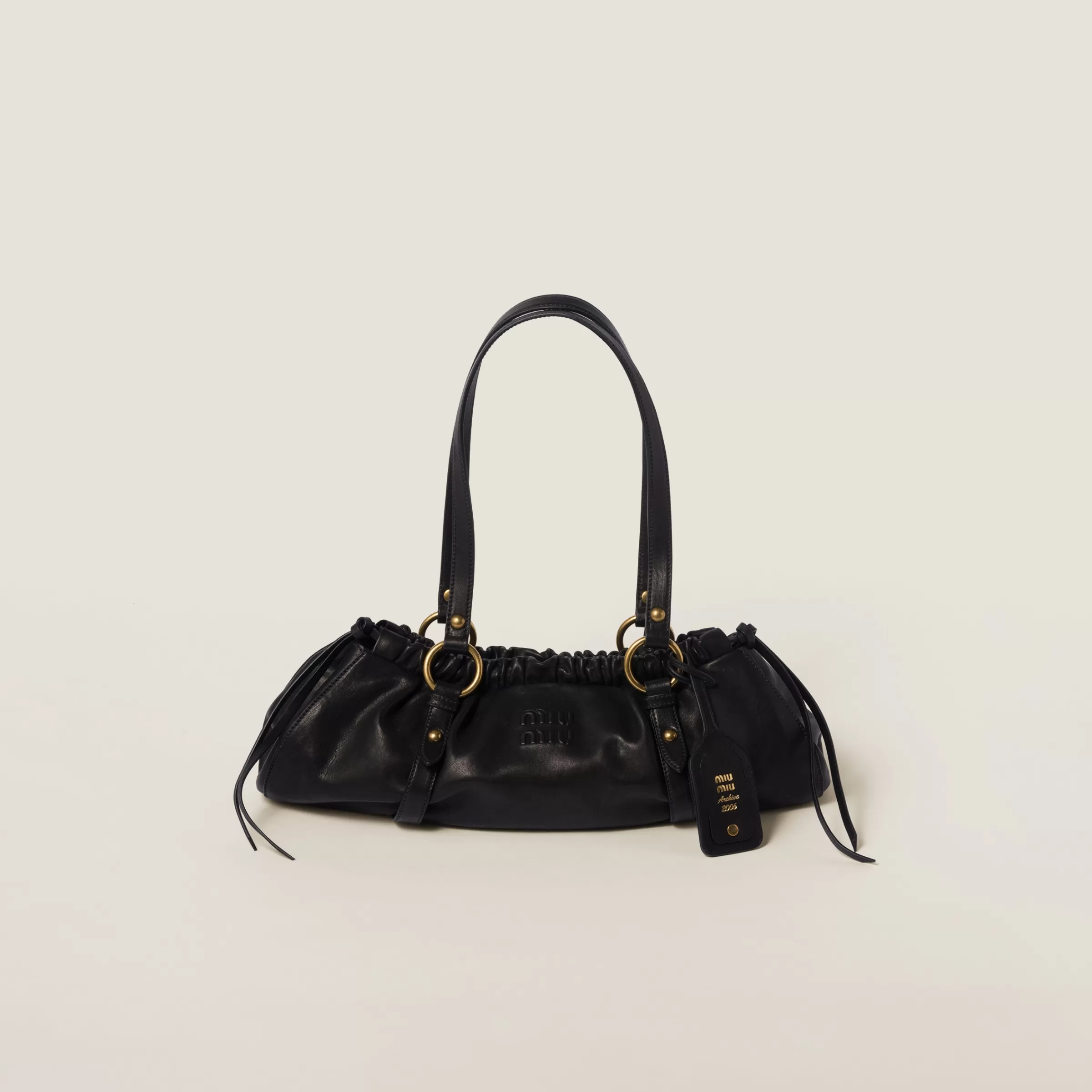 Miu Miu Borsa Joie in nappa Nero Fashion