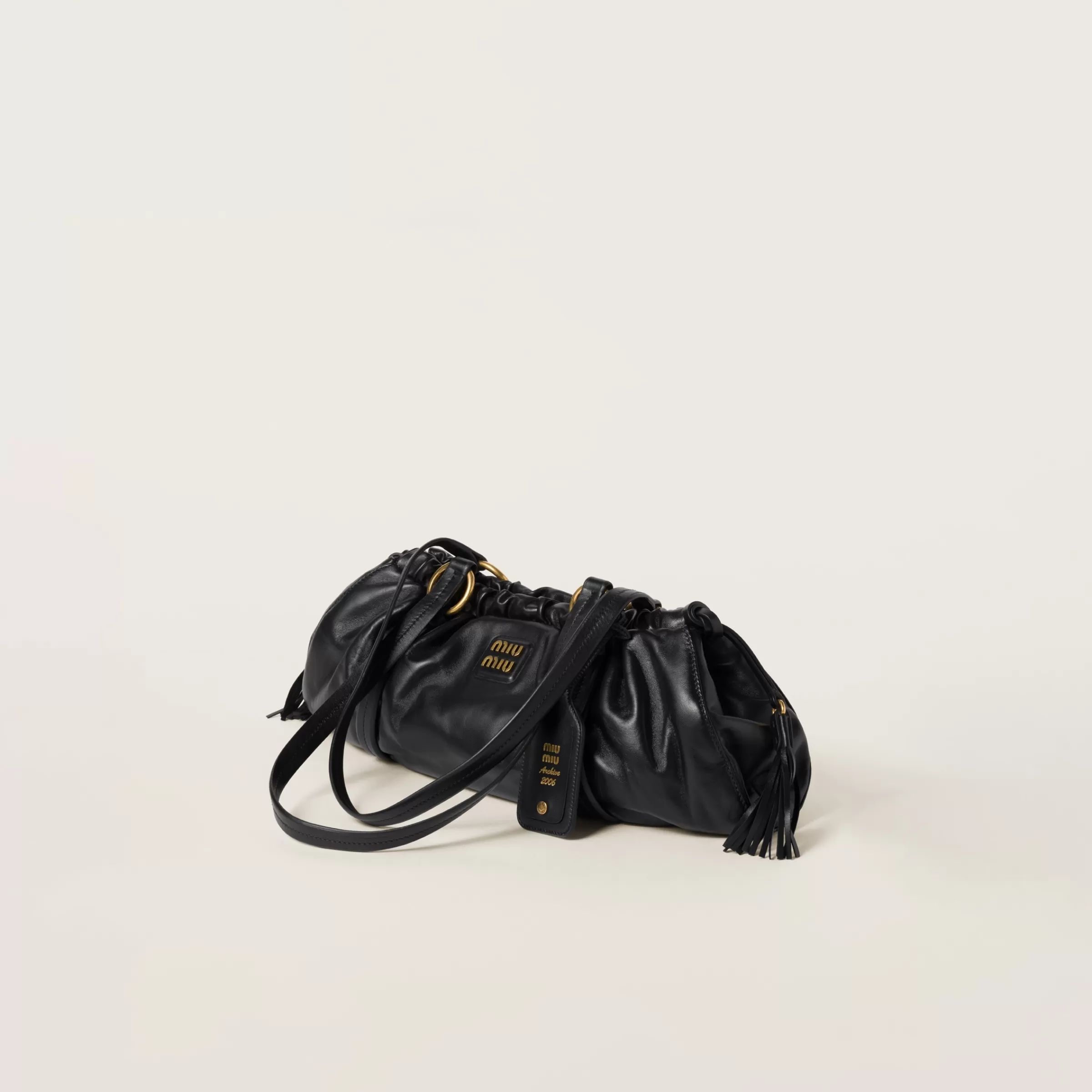 Miu Miu Borsa Joie in nappa Nero Cheap