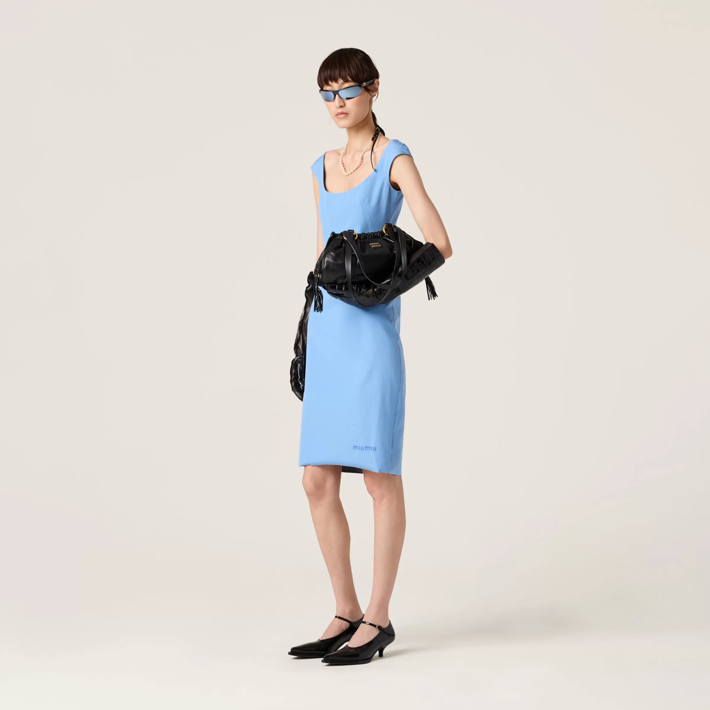 Miu Miu Borsa Joie in nappa Nero Online