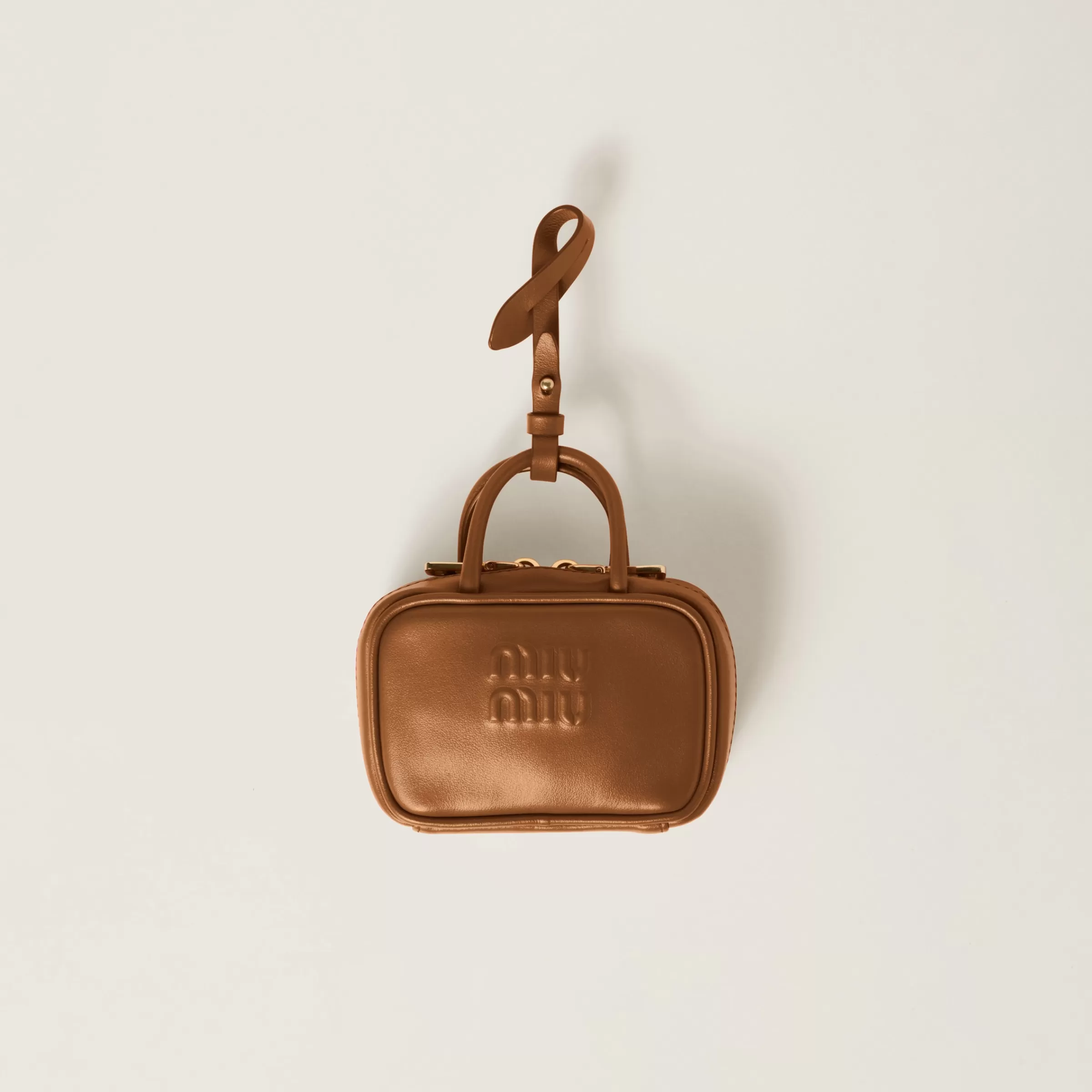 Miu Miu Borsa micro in pelle Cognac Fashion