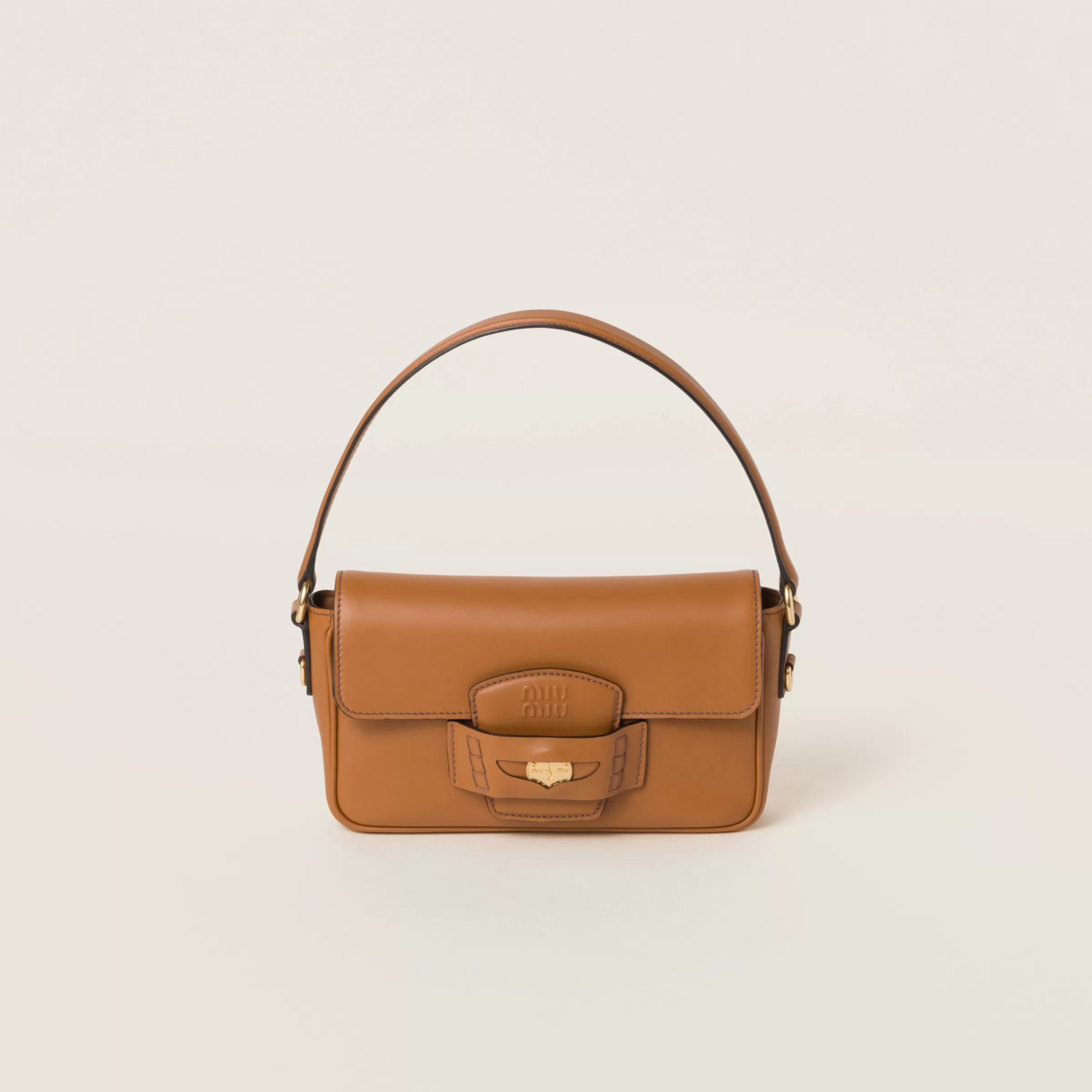 Miu Miu Borsa Penny in pelle Cognac Hot