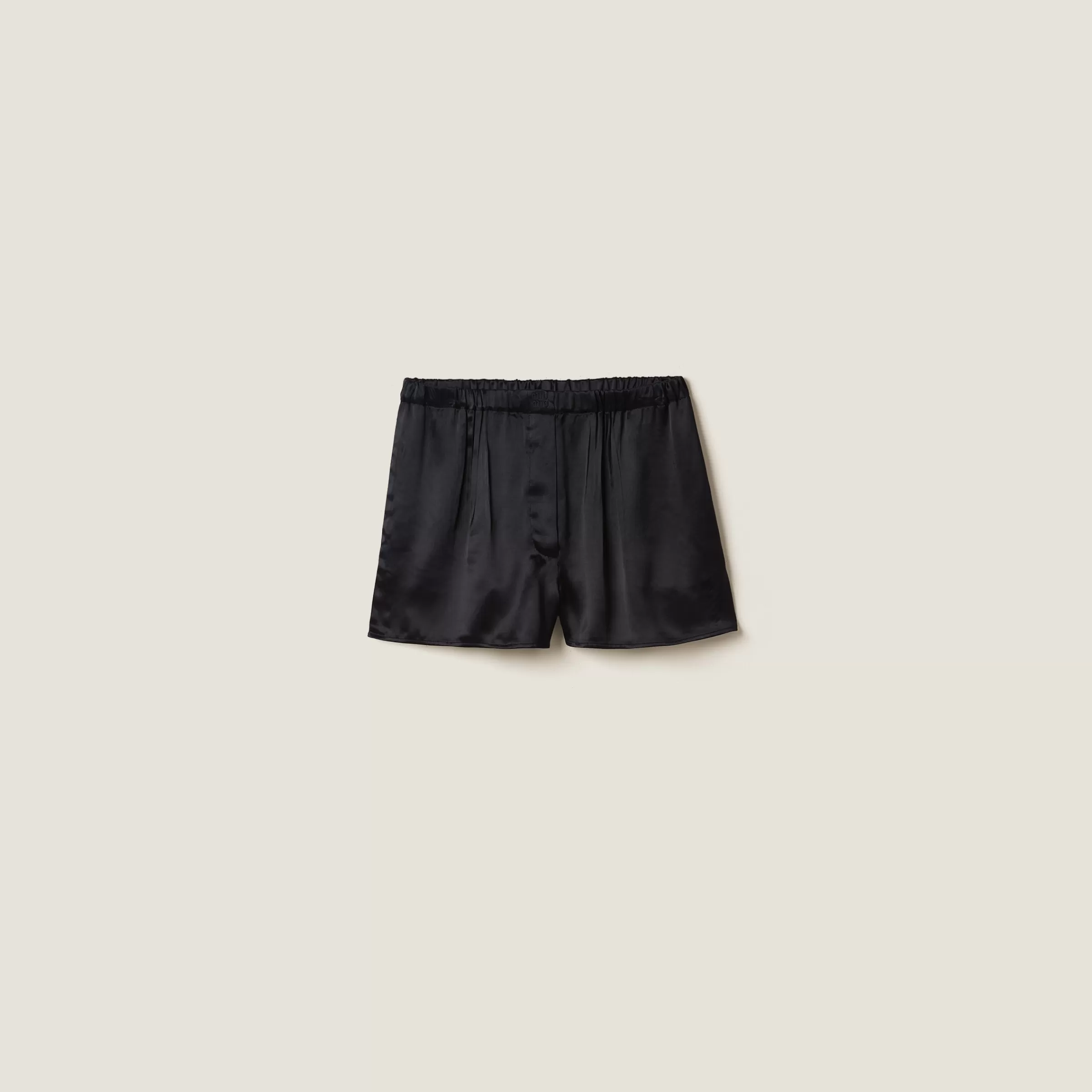 Miu Miu Boxer in satin Nero Fashion