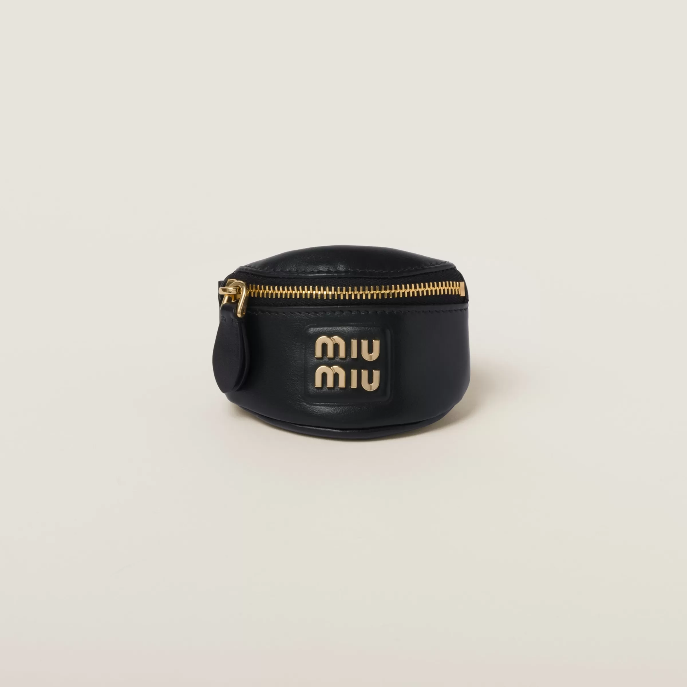 Miu Miu Bracciale con mini pouch in pelle Nero Store