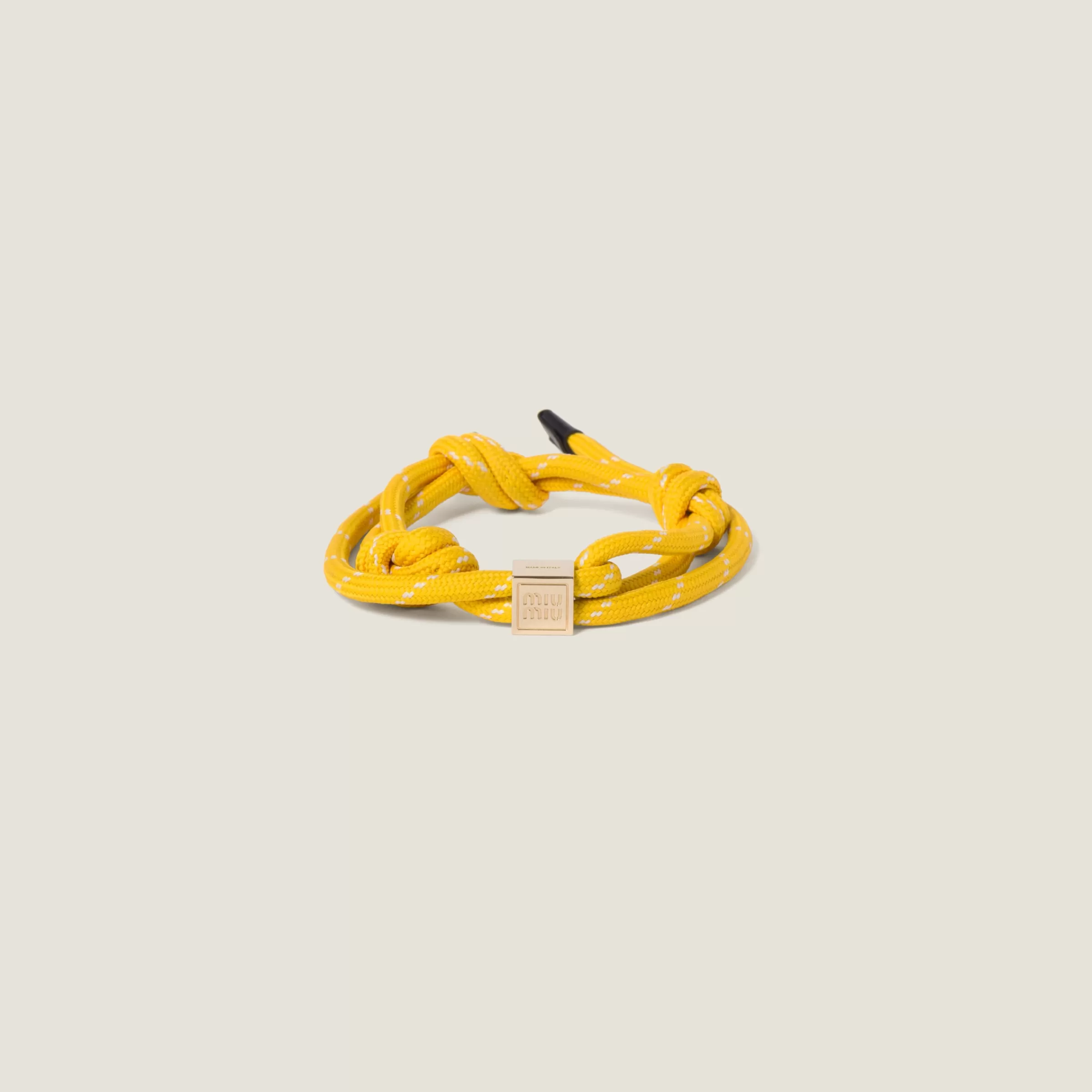 Miu Miu Bracciale in corda Giallo Flash Sale