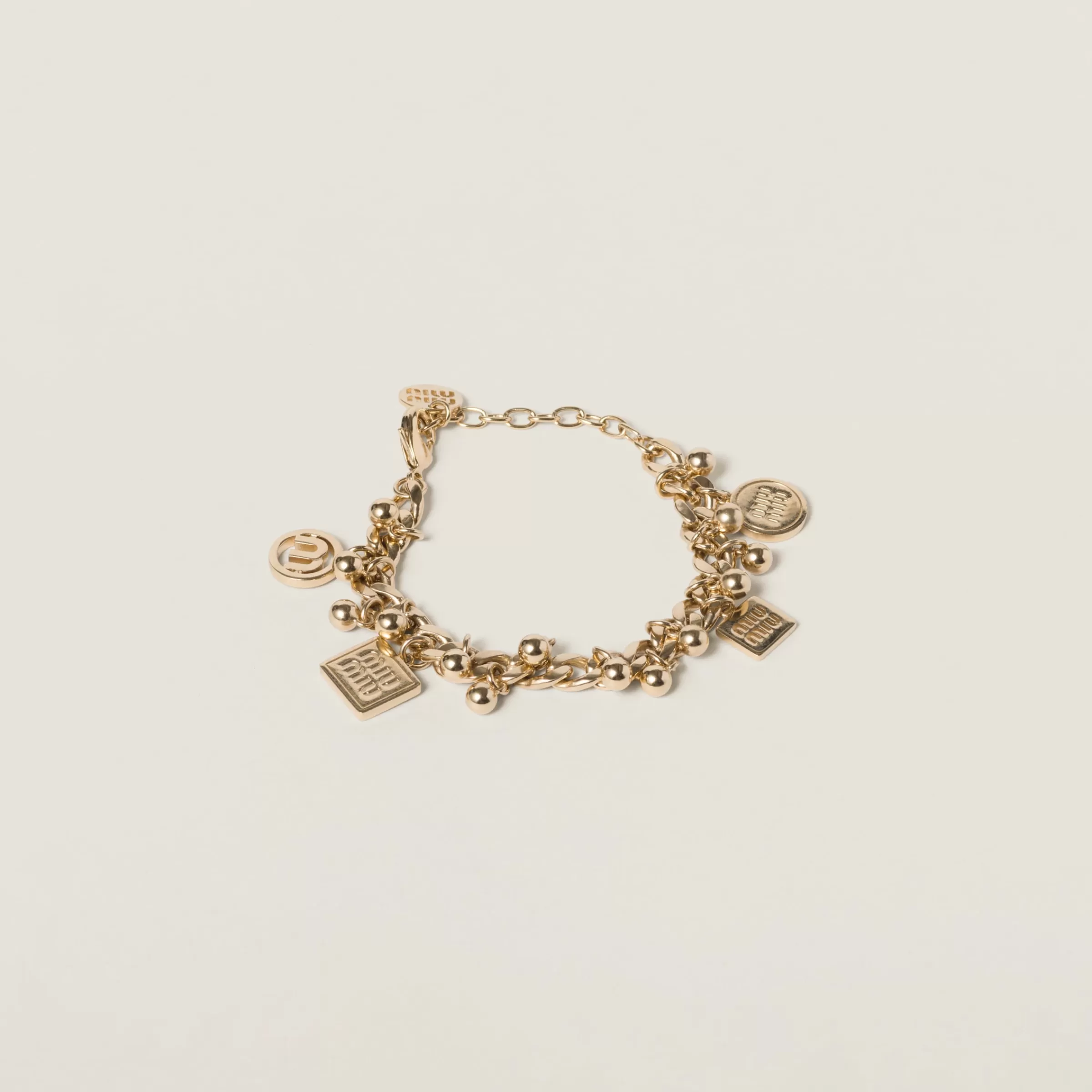 Miu Miu Bracciale in metallo Oro Discount