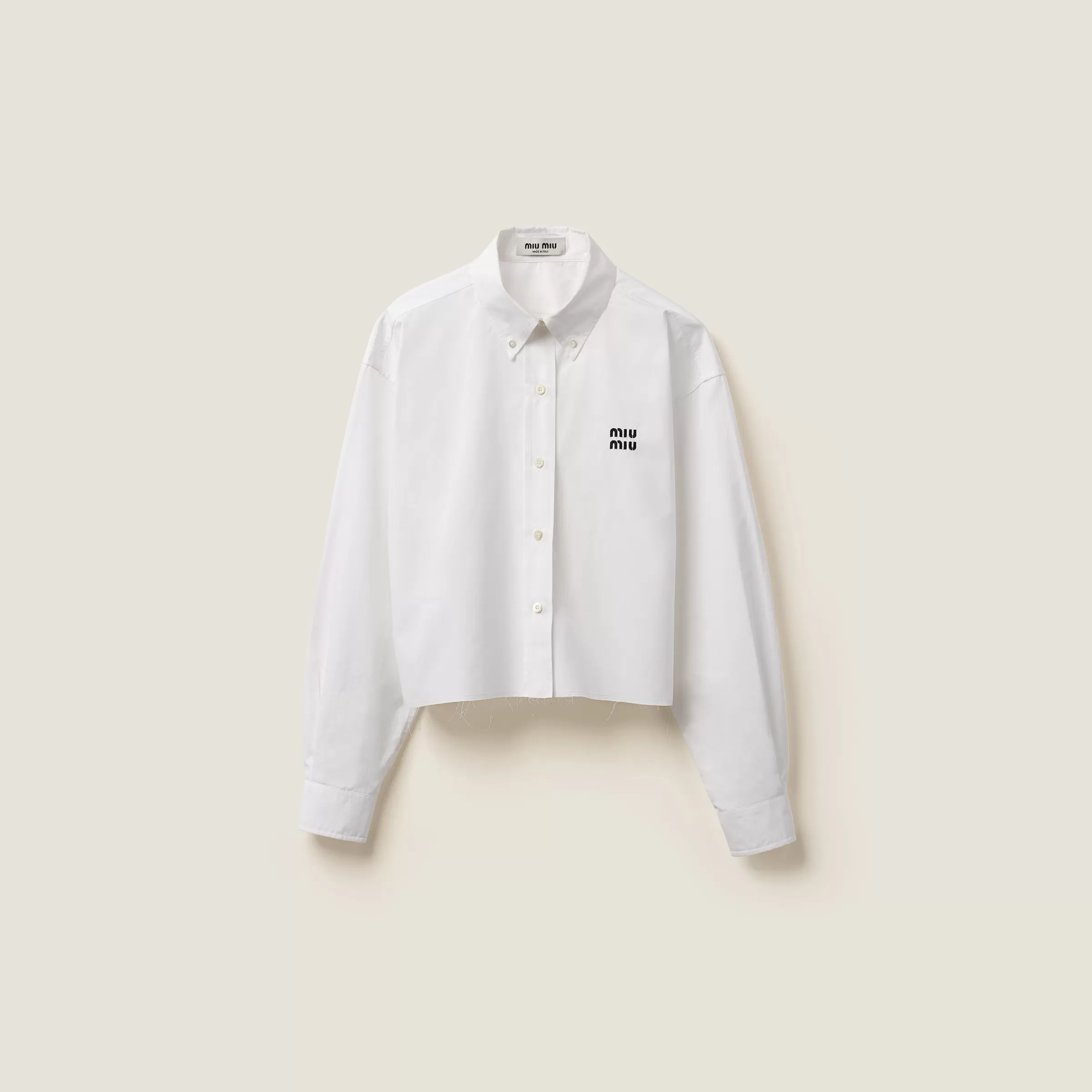 Miu Miu Camicia in popeline Bianco Sale