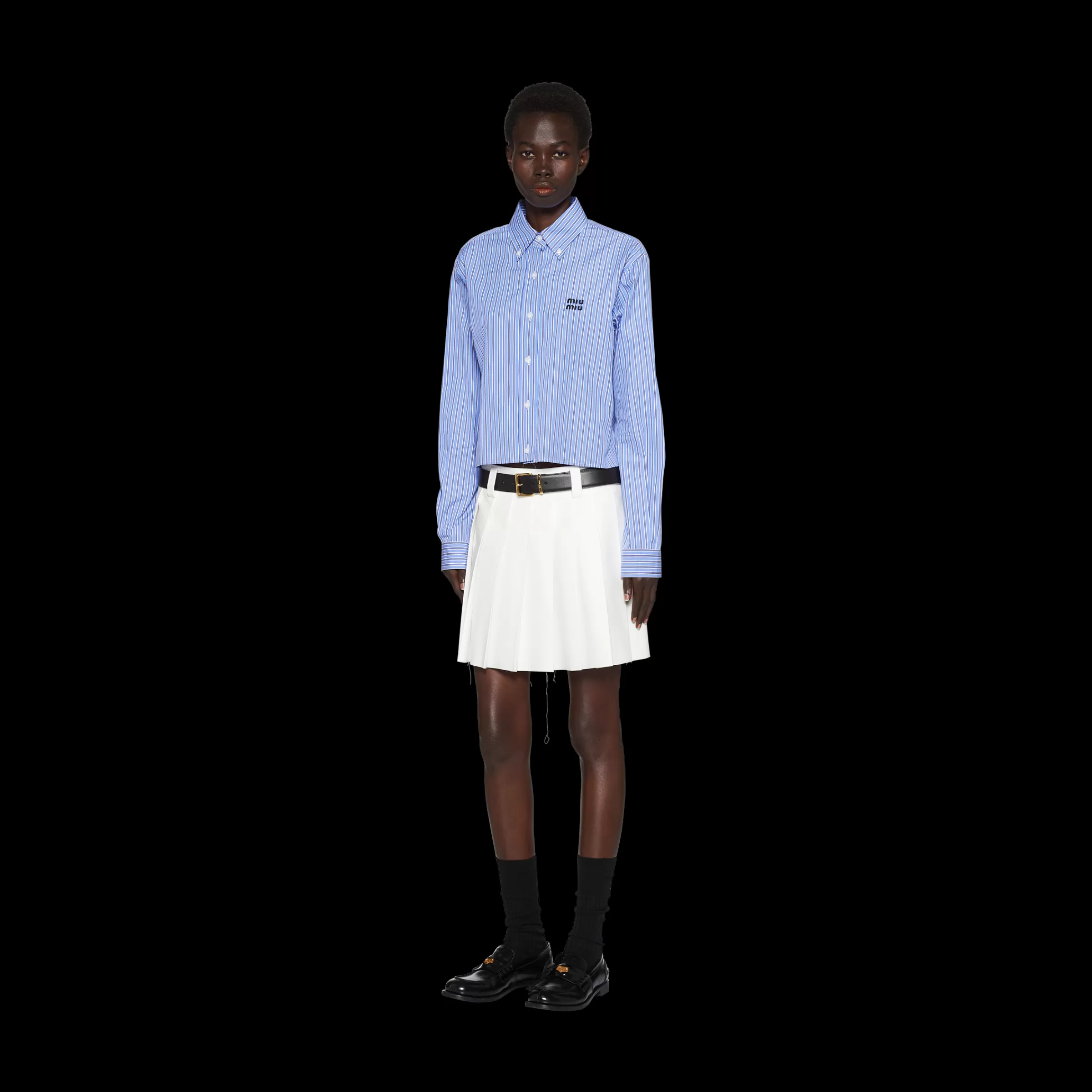 Miu Miu Camicia in popeline AzzurroZaffiro Shop