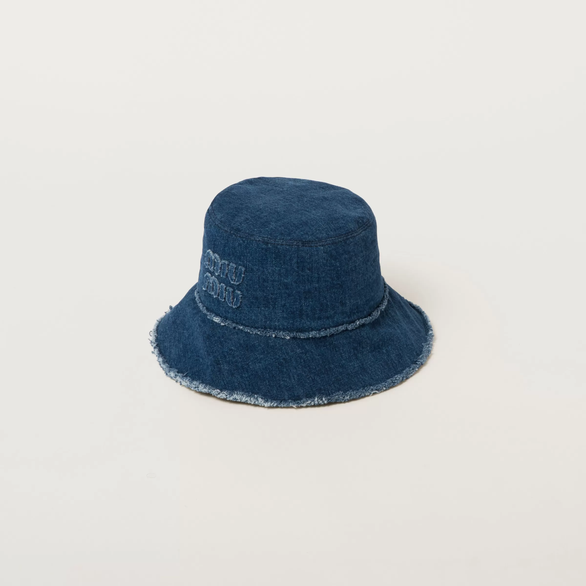 Miu Miu Cappello da pescatore in denim Blu Cheap