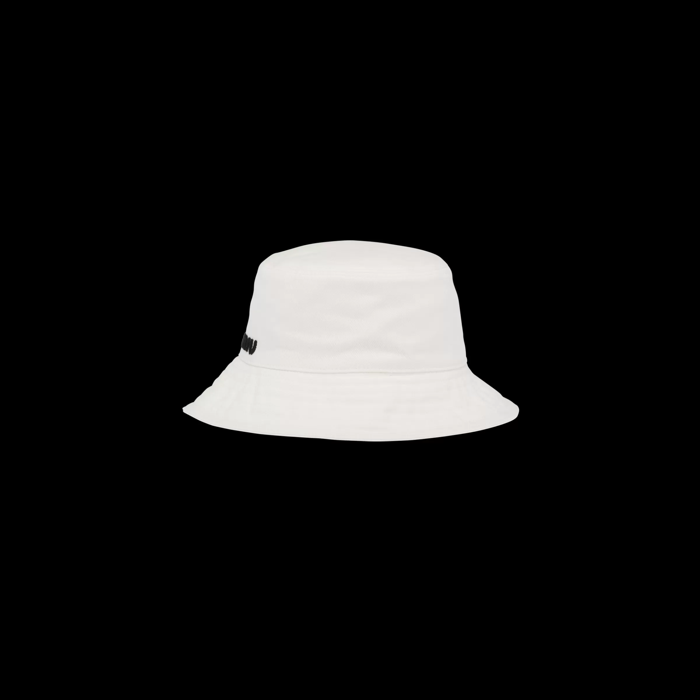 Miu Miu Cappello da pescatore in Drill Bianco/Nero Sale