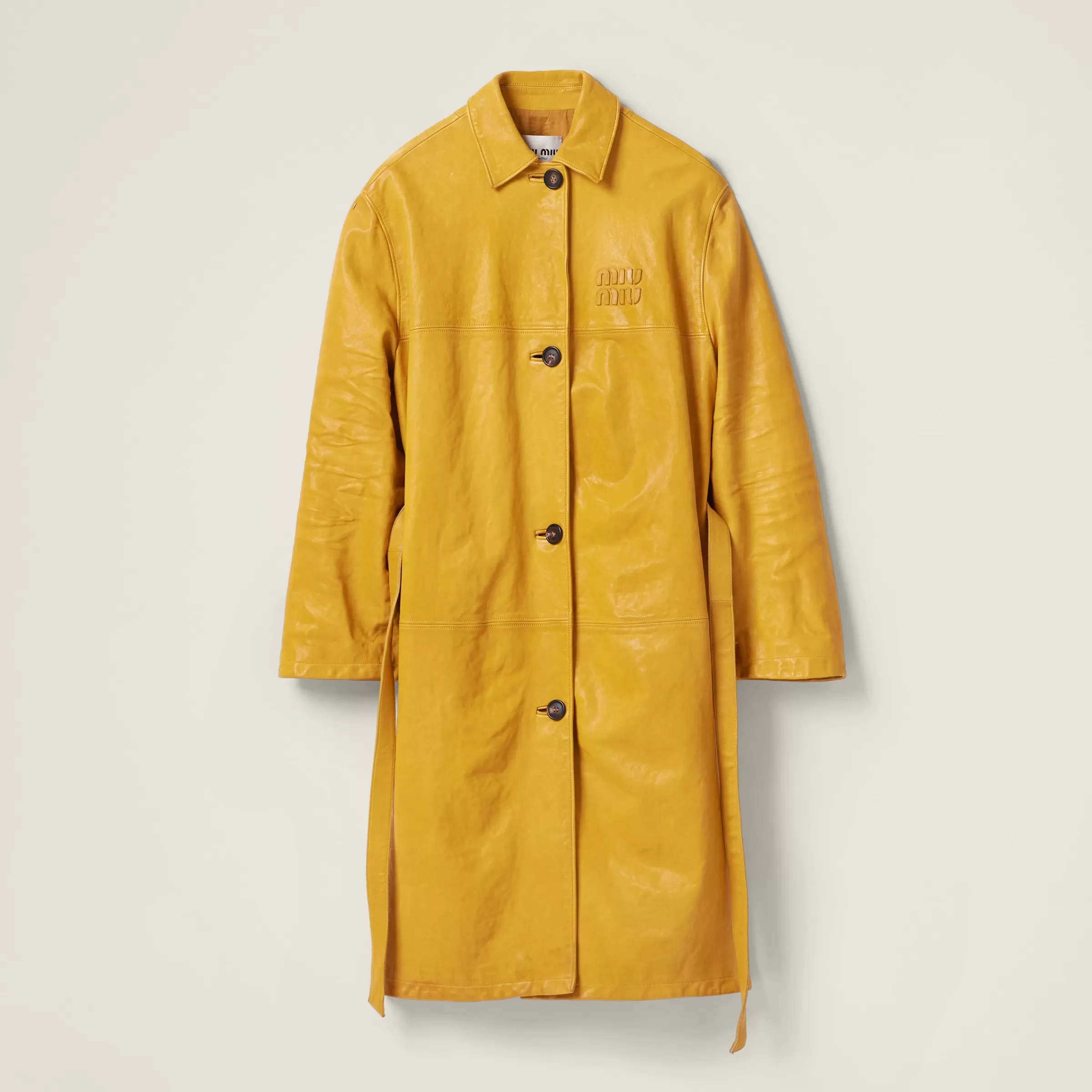 Miu Miu Cappotto in nappa Topazio Shop