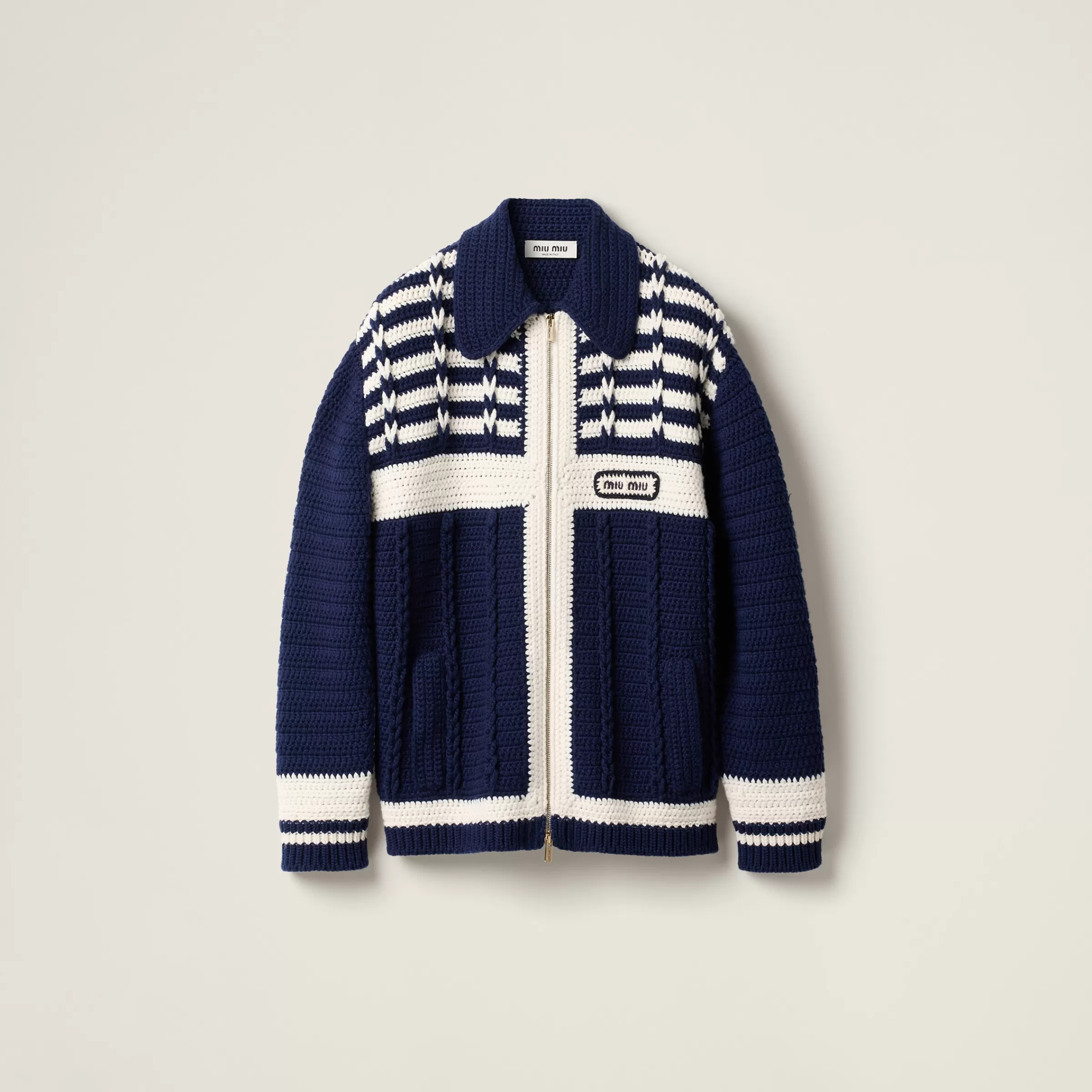 Miu Miu Cardigan in cashmere Blu Store