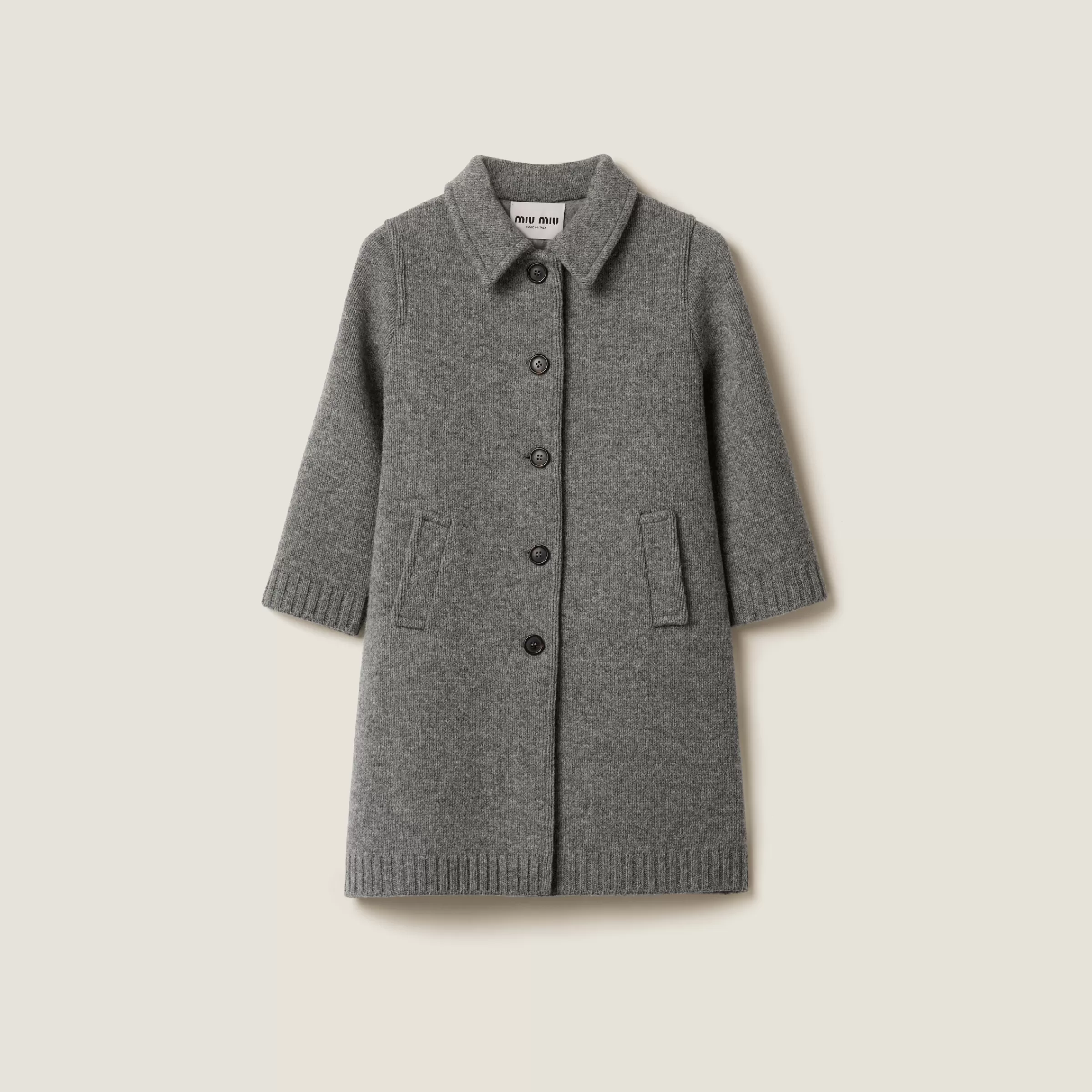 Miu Miu Cardigan in lana Grigio Clearance