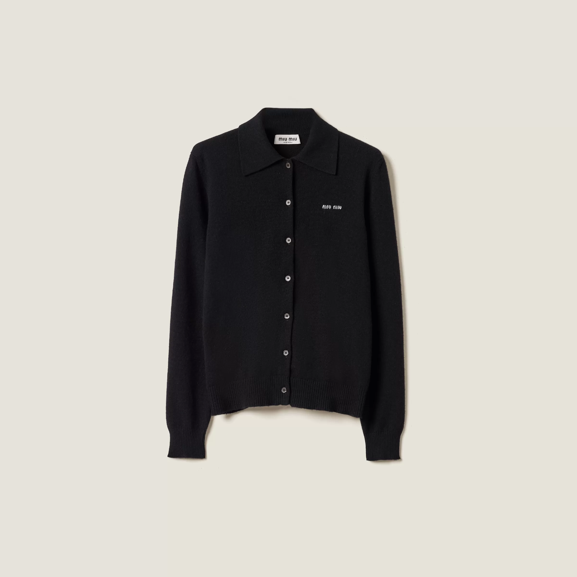 Miu Miu Cardigan in maglia di cashmere Nero Best