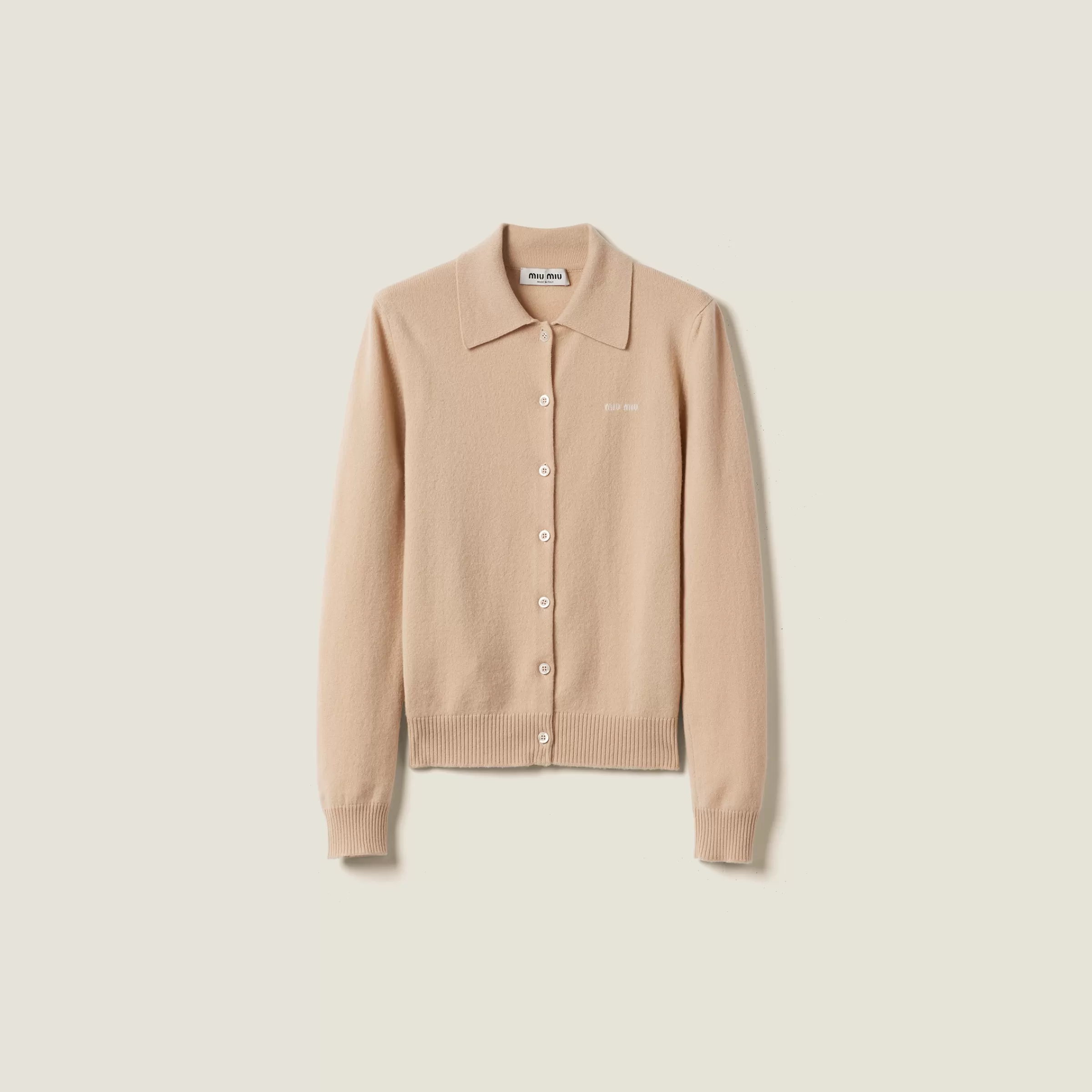 Miu Miu Cardigan in maglia di cashmere Albino Online