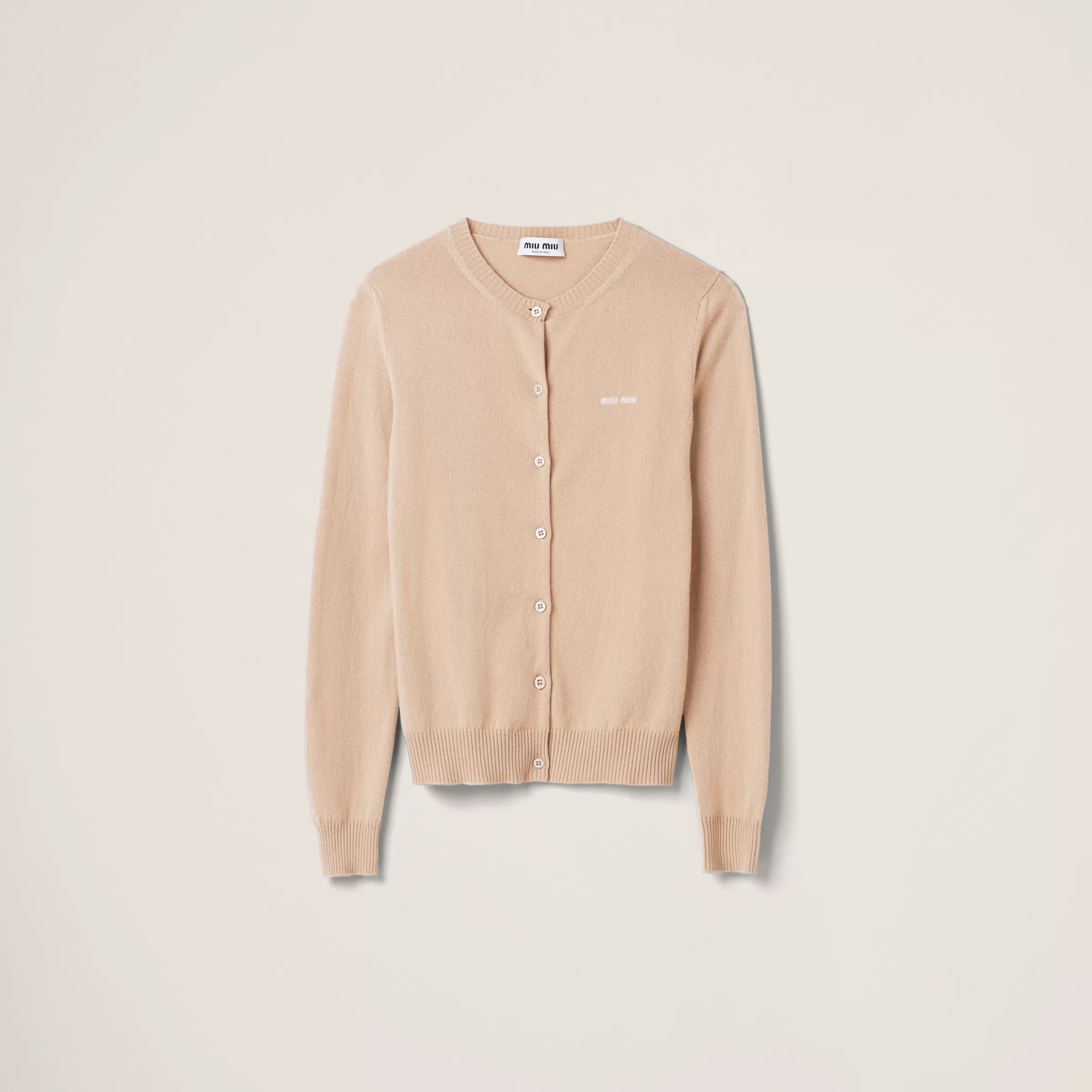 Miu Miu Cardigan in maglia di cashmere Albino Cheap