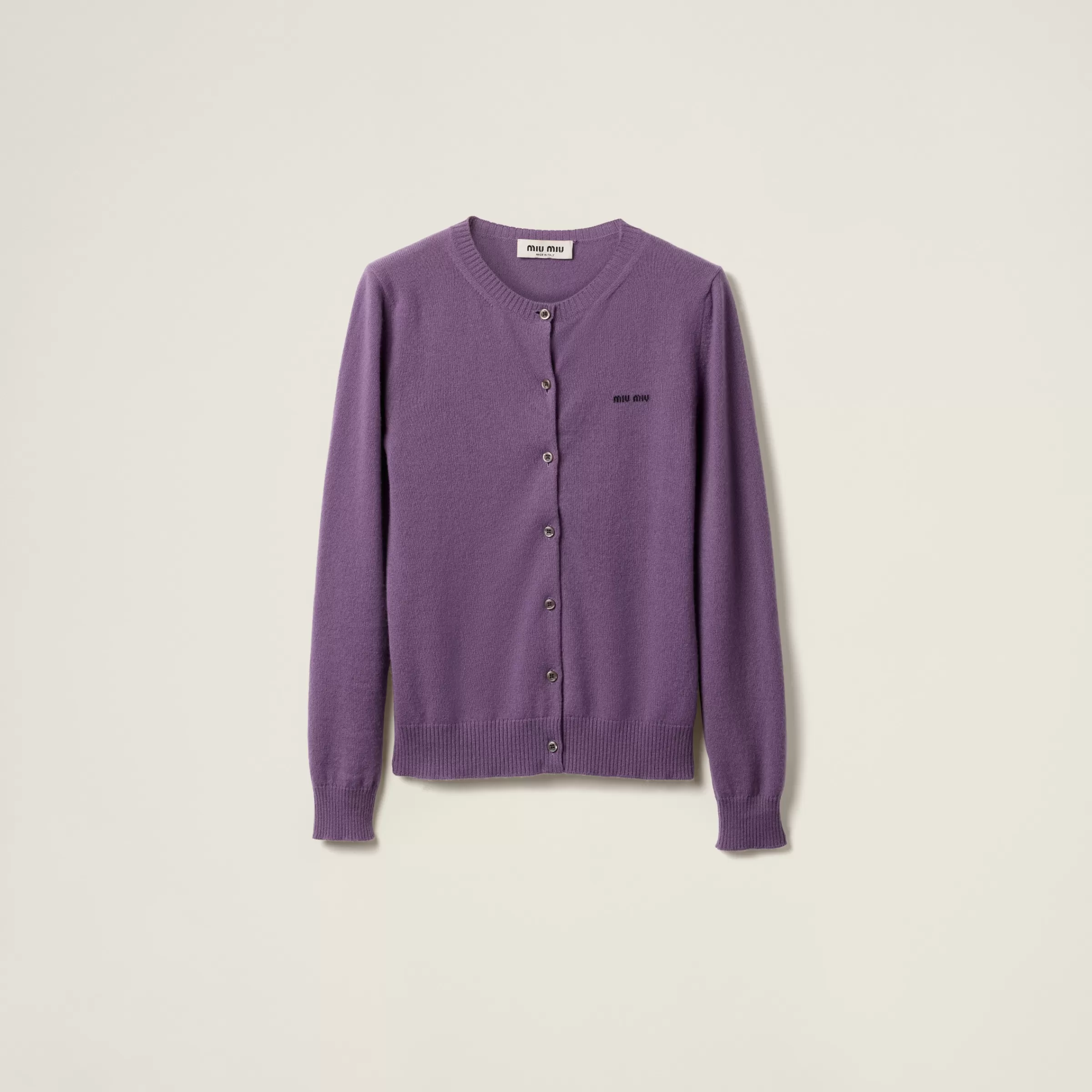 Miu Miu Cardigan in maglia di cashmere Malva Best