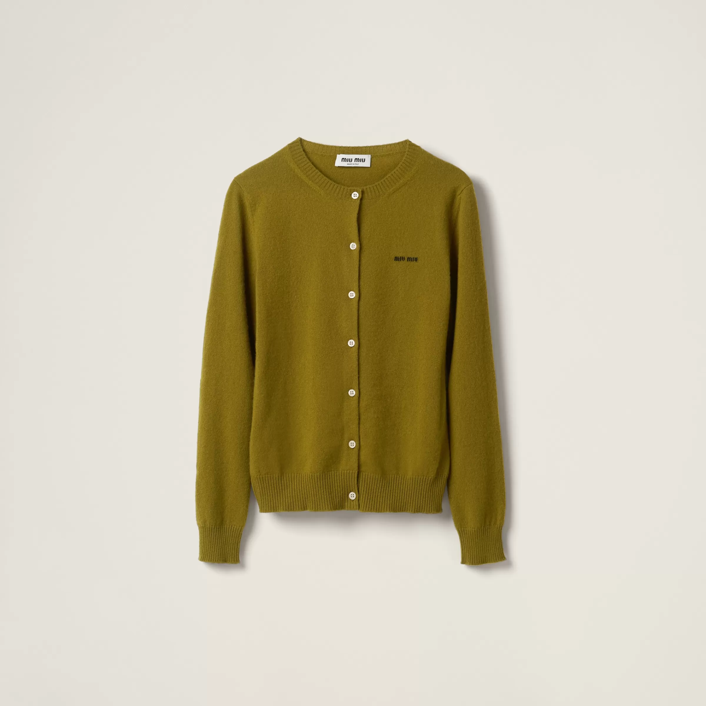 Miu Miu Cardigan in maglia di cashmere Felce Clearance