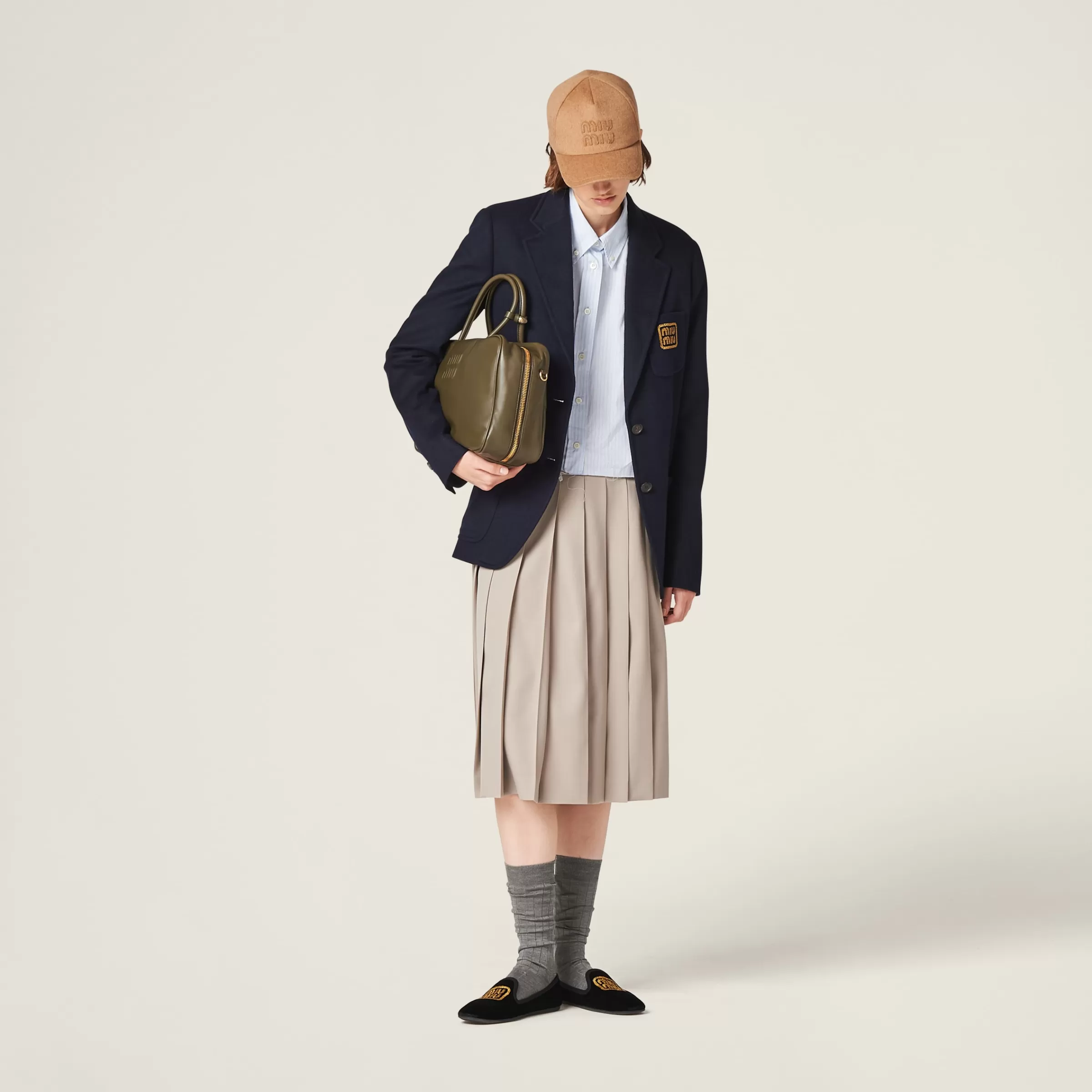 Miu Miu Gonna in gabardine Corda Sale