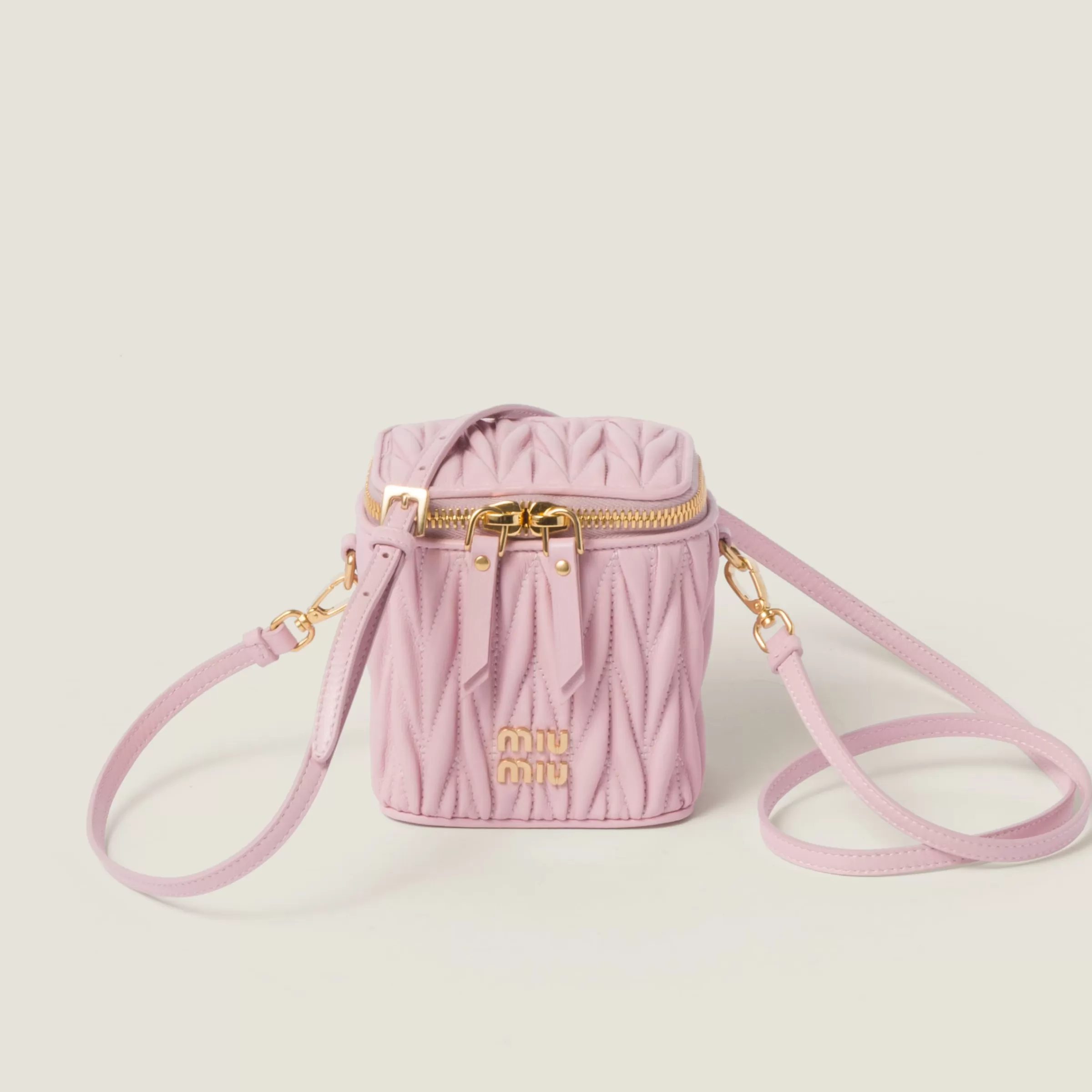 Miu Miu Micro borsa in nappa matelassé Alabastro Fashion