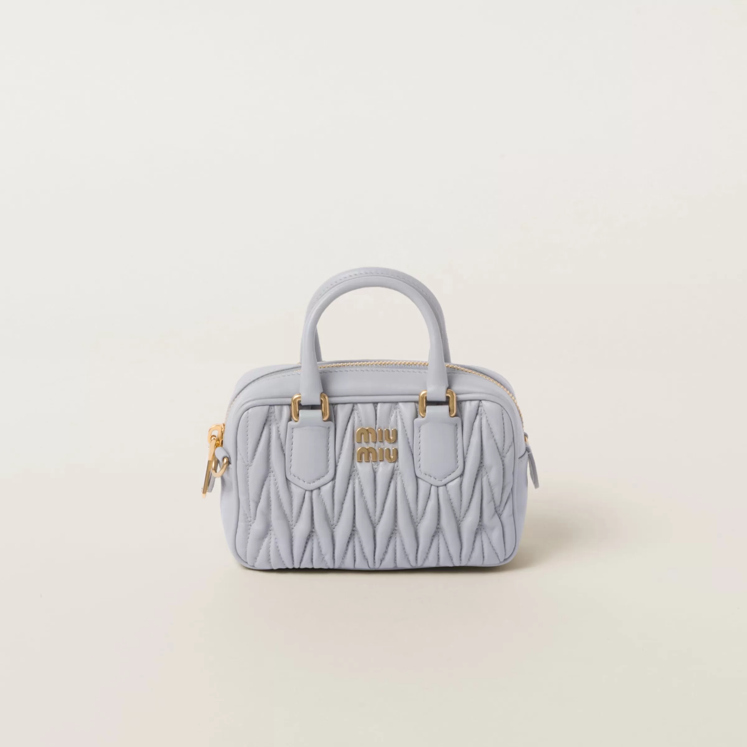 Miu Miu Mini borsa Arcadie in nappa matelassé Fiordaliso Sale